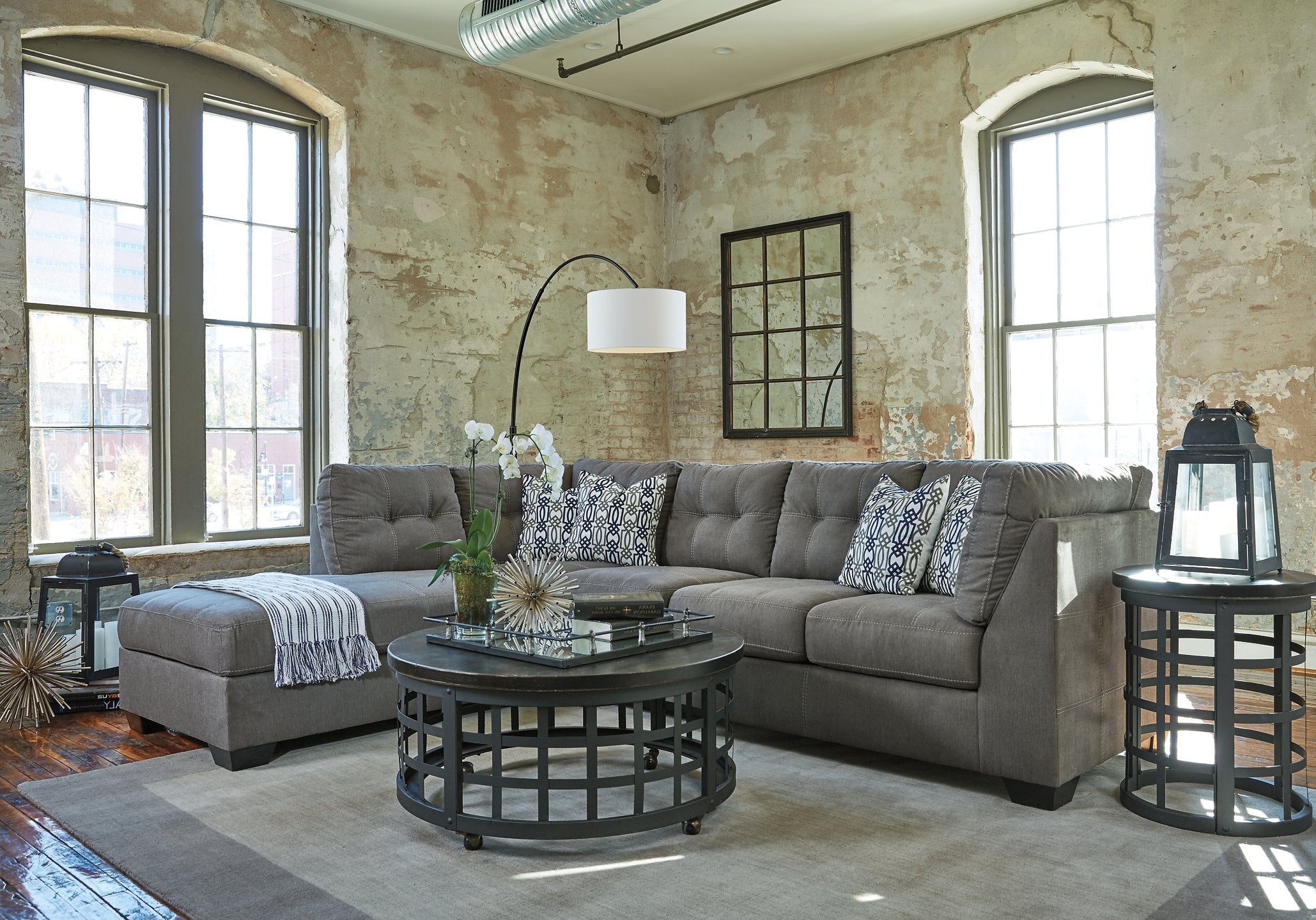 Pitkin 2-Piece Sectional with Chaise - Luxury Home Furniture (MI)