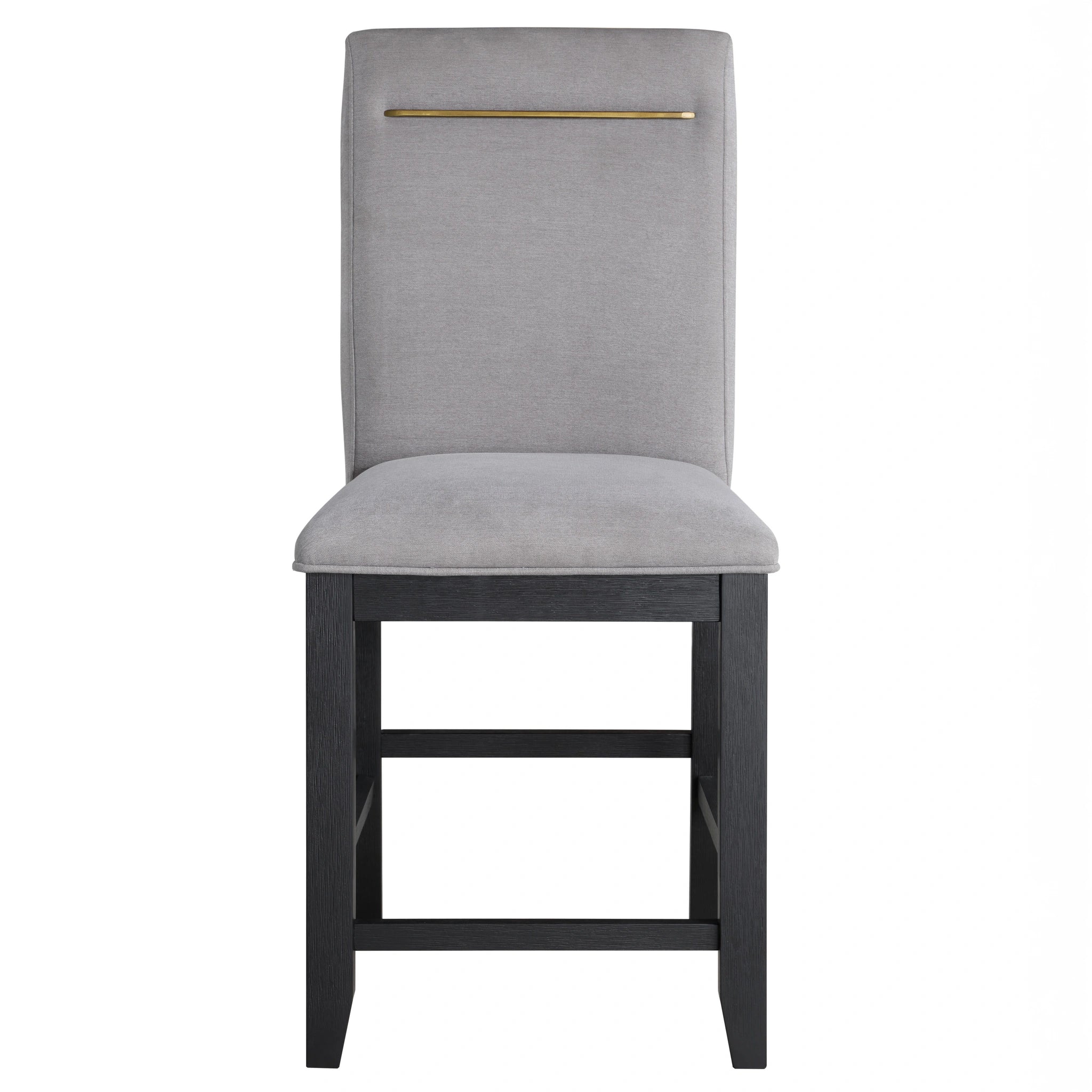 Steve Silver Yves Counter Chair in Rubbed Charcoal (Set of 2)