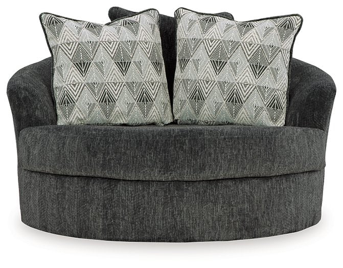 Biddeford Oversized Swivel Accent Chair - Luxury Home Furniture (MI)