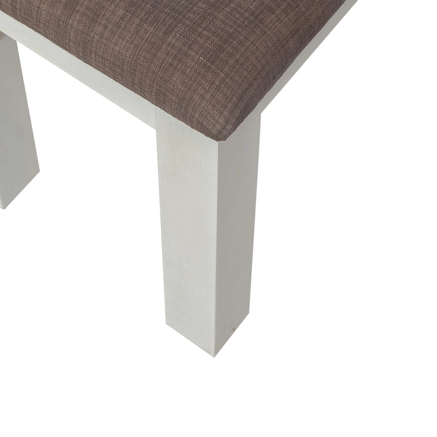 Brook Bay Uph Dining Bench in Textured White image