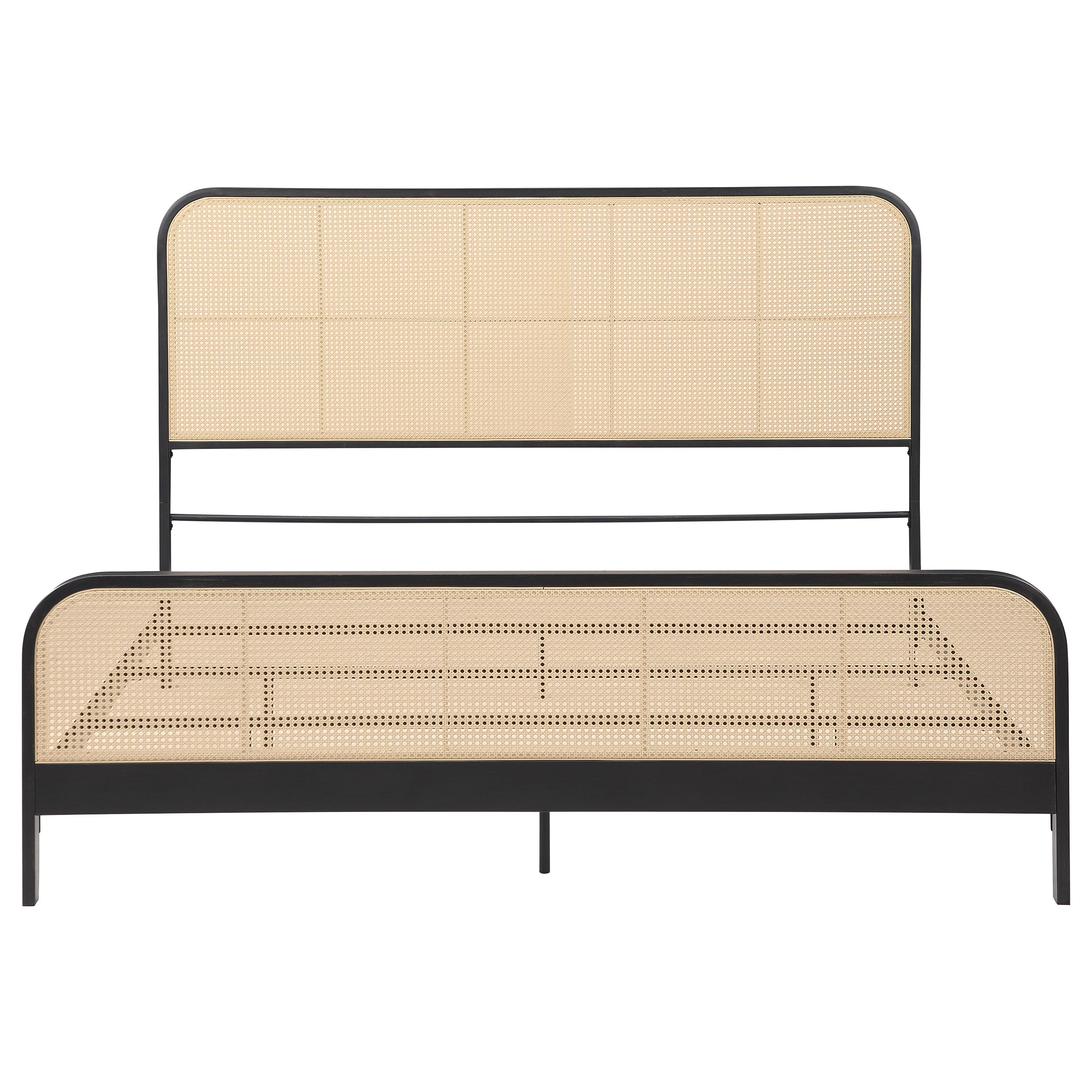Lanewood Eastern King & Queen Bed Black & White - Luxury Home Furniture (MI)