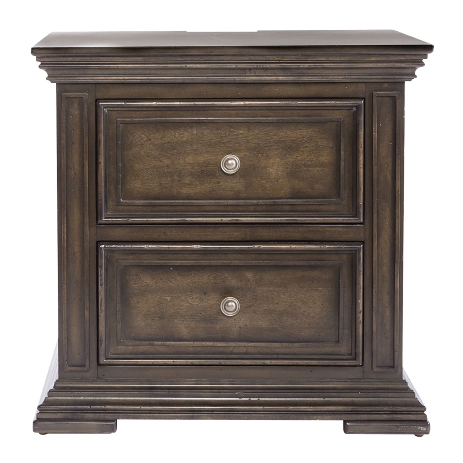 Big Valley 2 Drawer Night Stand w/ Charging Station image