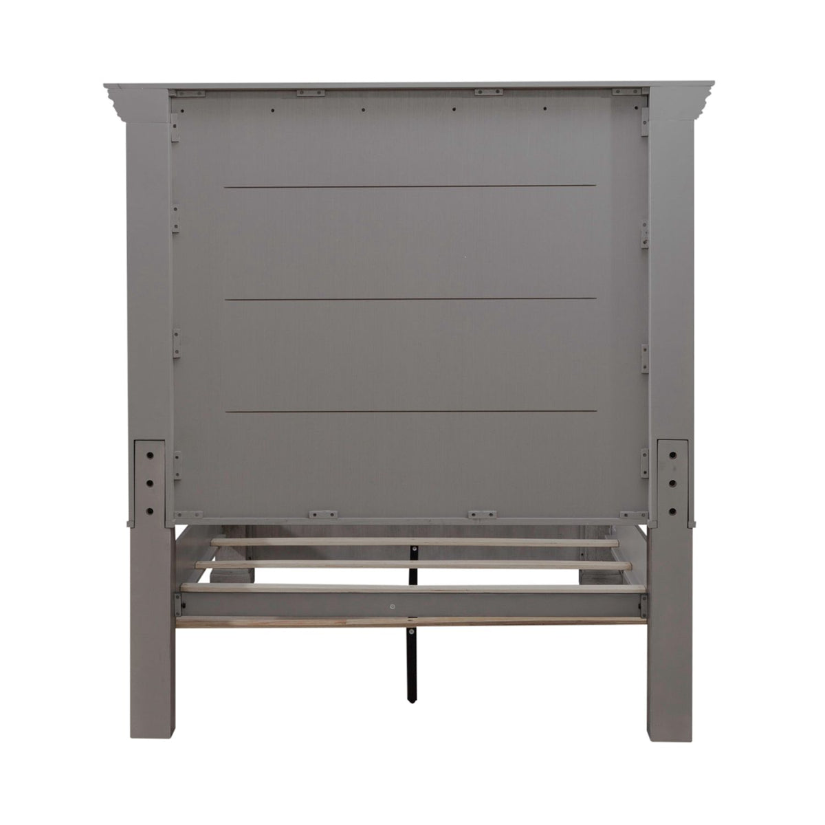 Liberty Furniture Big Valley Queen Mansion Panel Bed in Graystone
