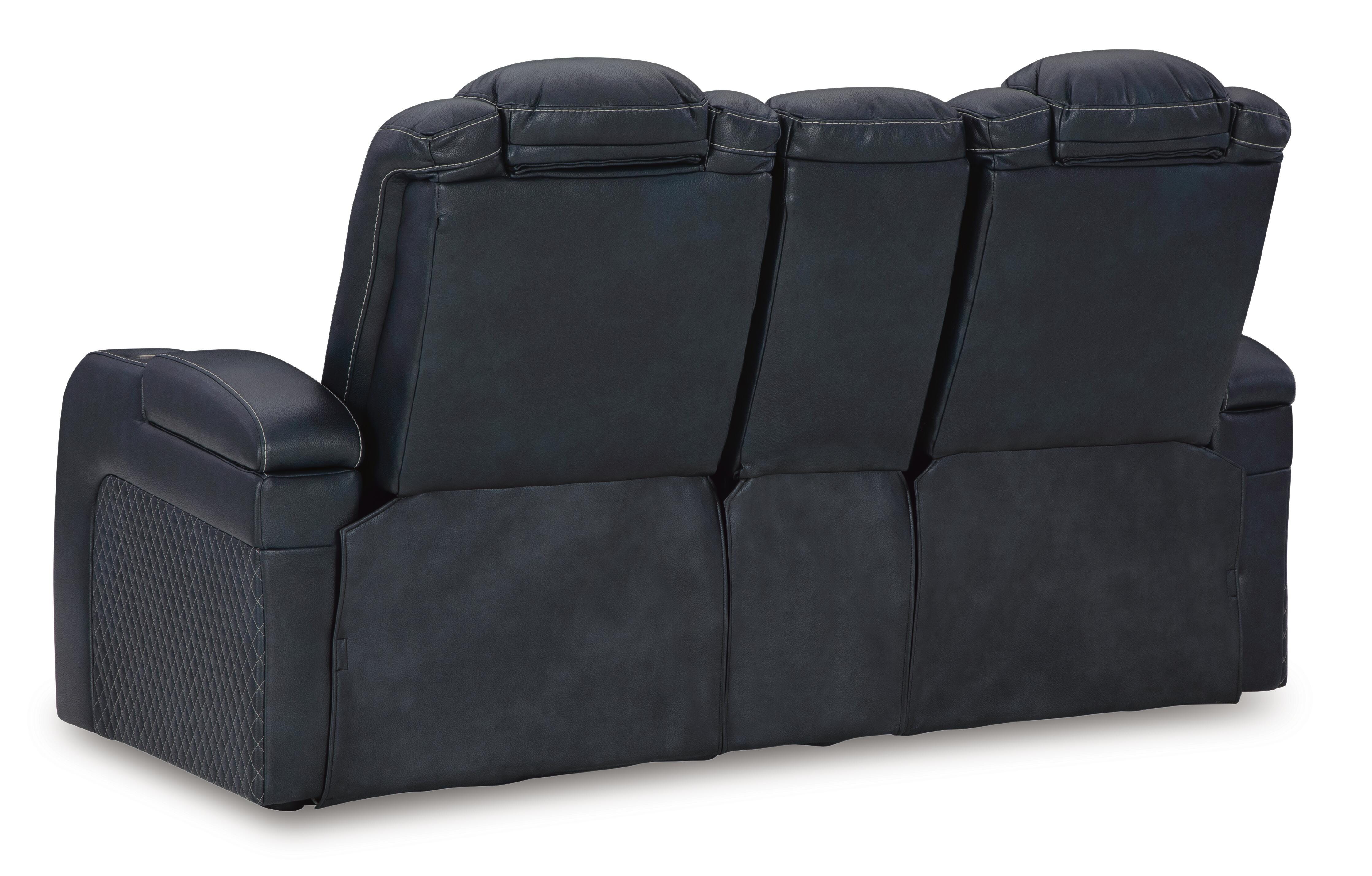 Fyne-Dyme Power Reclining Loveseat with Console - Luxury Home Furniture (MI)