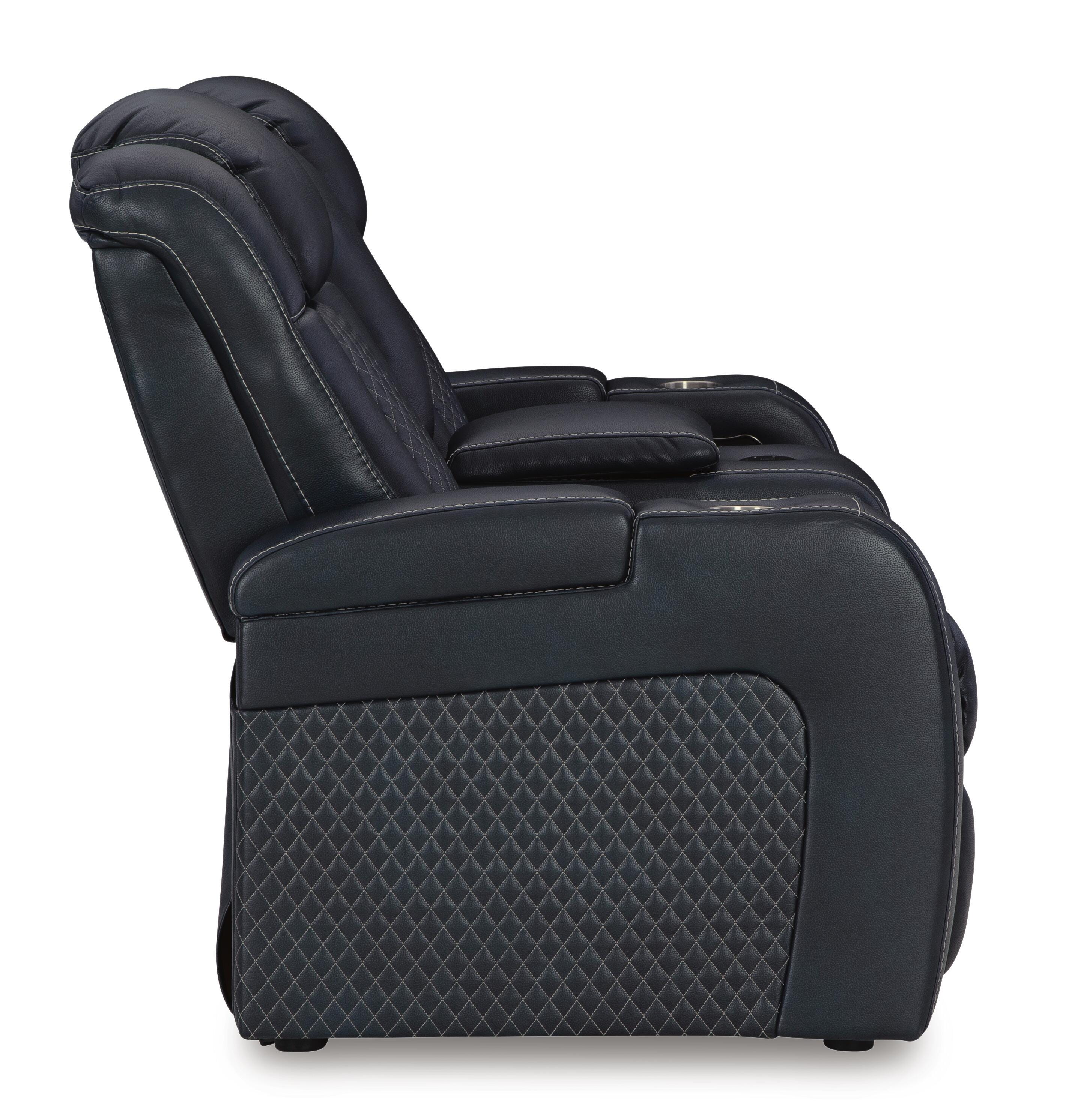 Fyne-Dyme Power Reclining Loveseat with Console - Luxury Home Furniture (MI)