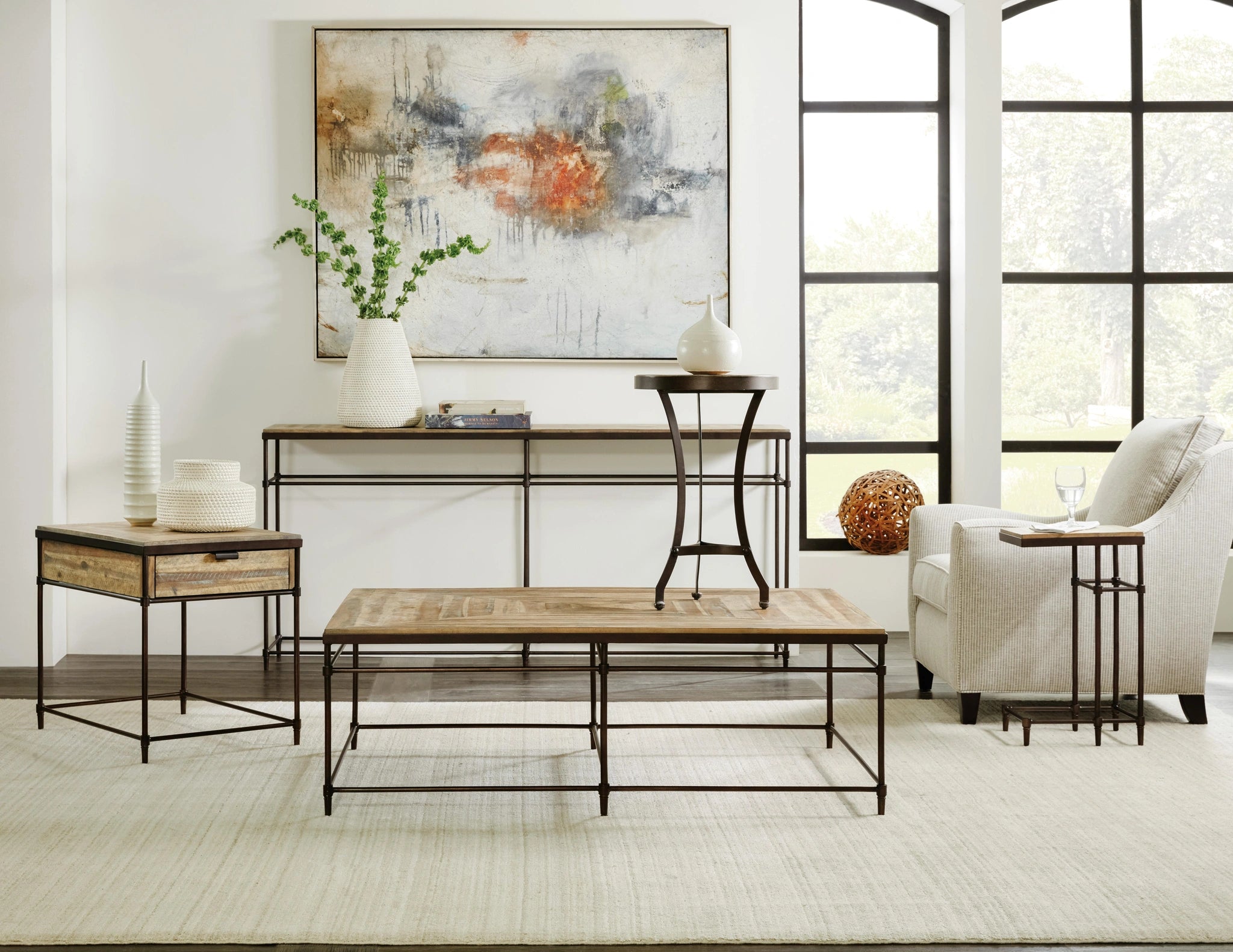 St. Armand Rectangular End Table - 5601-80114-LTWD