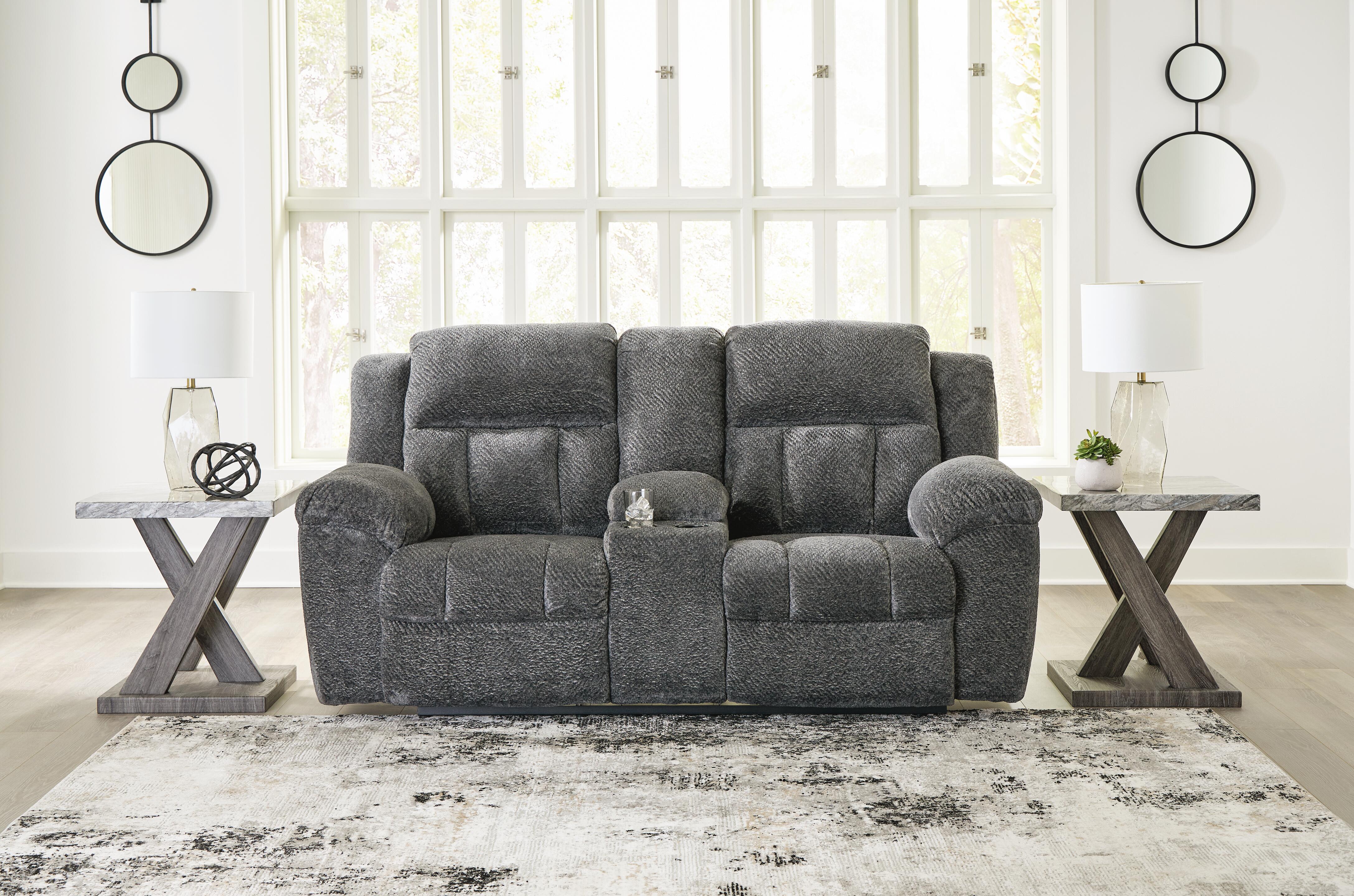 Frohn Reclining Loveseat with Console - Luxury Home Furniture (MI)