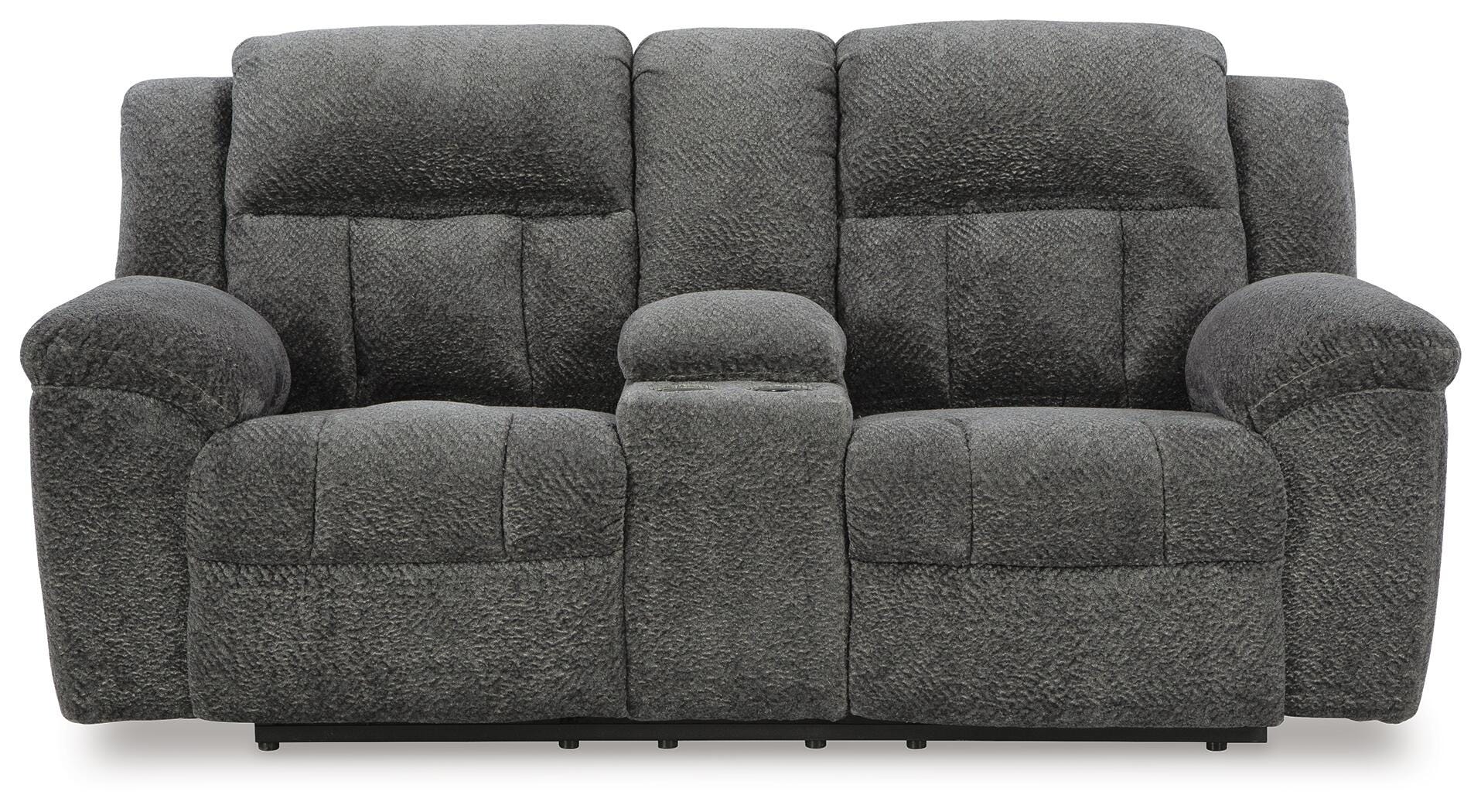 Frohn Reclining Loveseat with Console - Luxury Home Furniture (MI)
