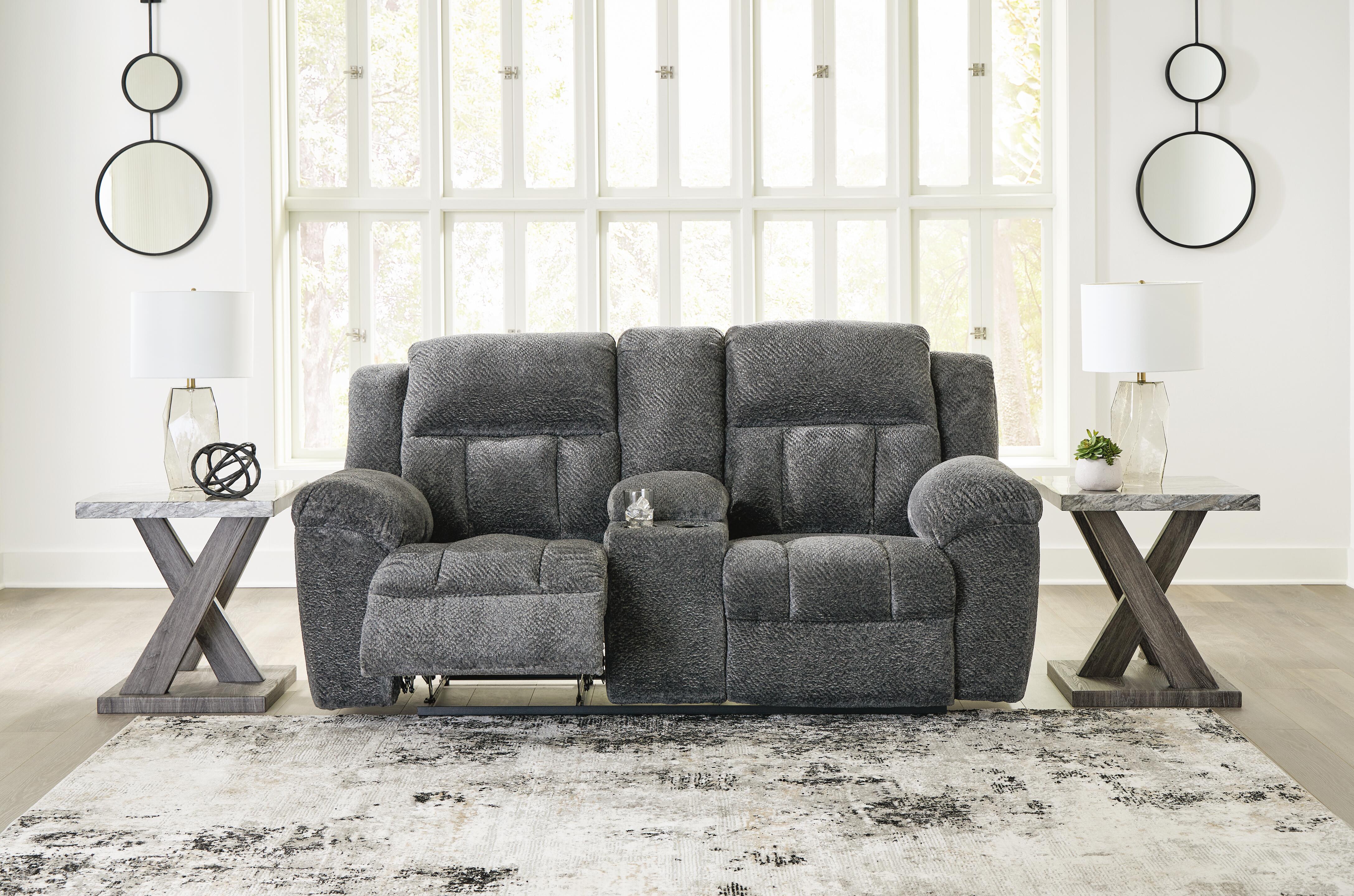 Frohn Reclining Loveseat with Console - Luxury Home Furniture (MI)