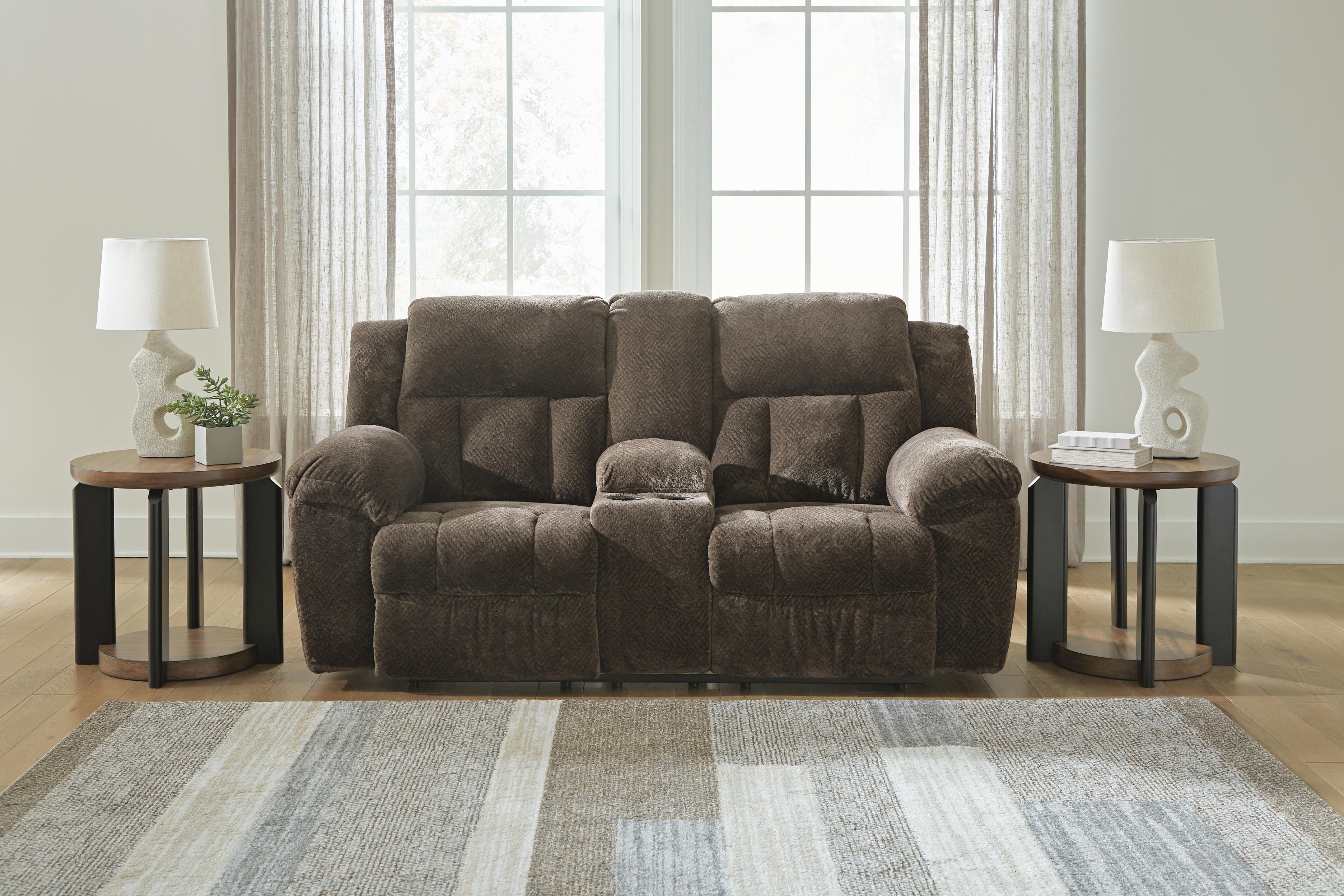 Frohn Reclining Loveseat with Console - Luxury Home Furniture (MI)