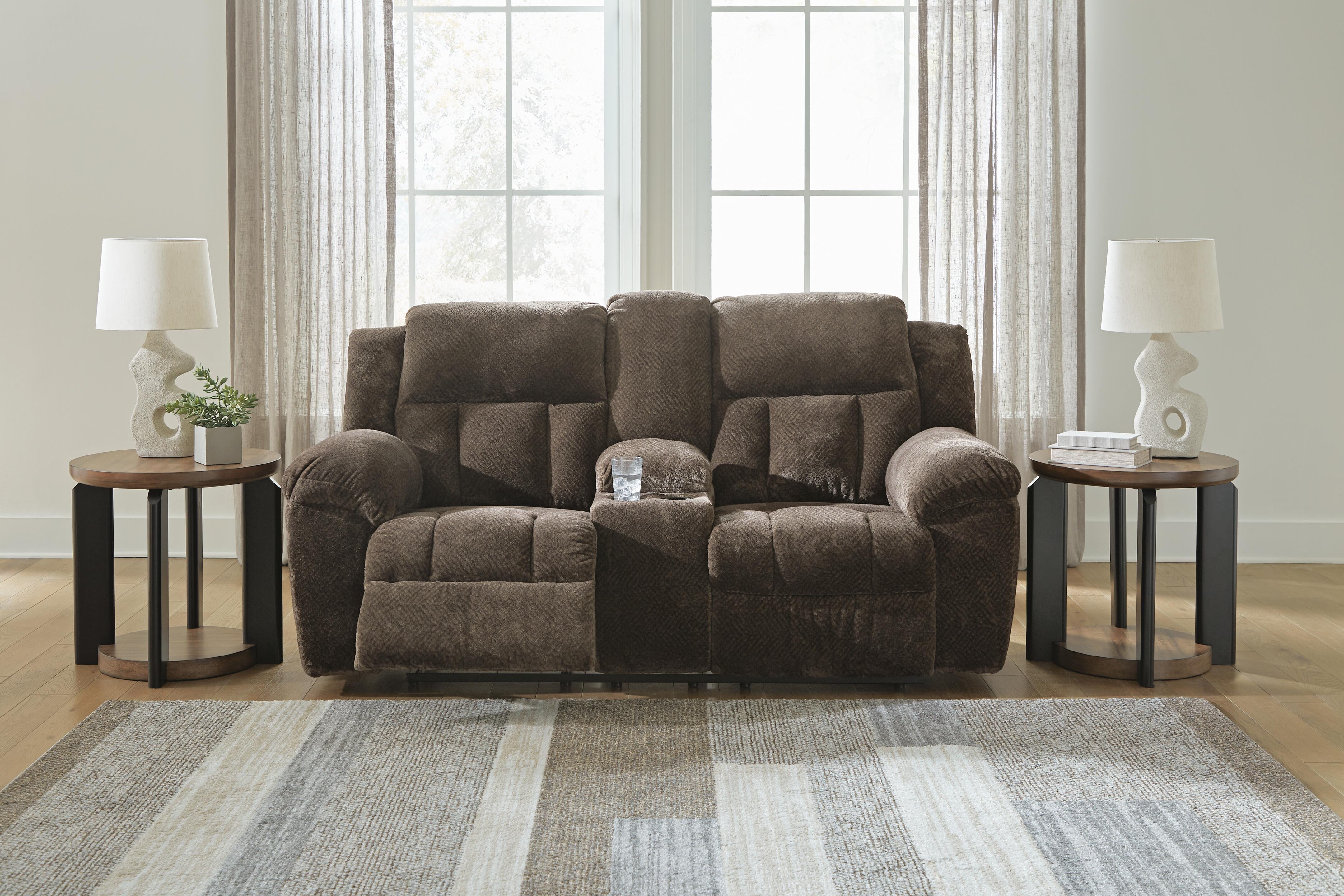 Frohn Reclining Loveseat with Console - Luxury Home Furniture (MI)