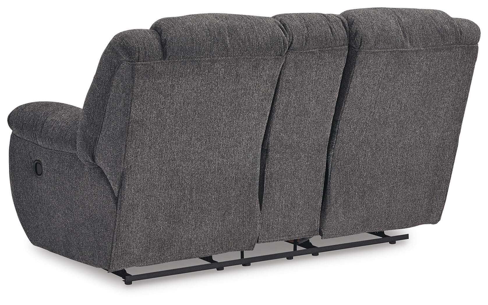 Foreside Reclining Loveseat with Console - Luxury Home Furniture (MI)
