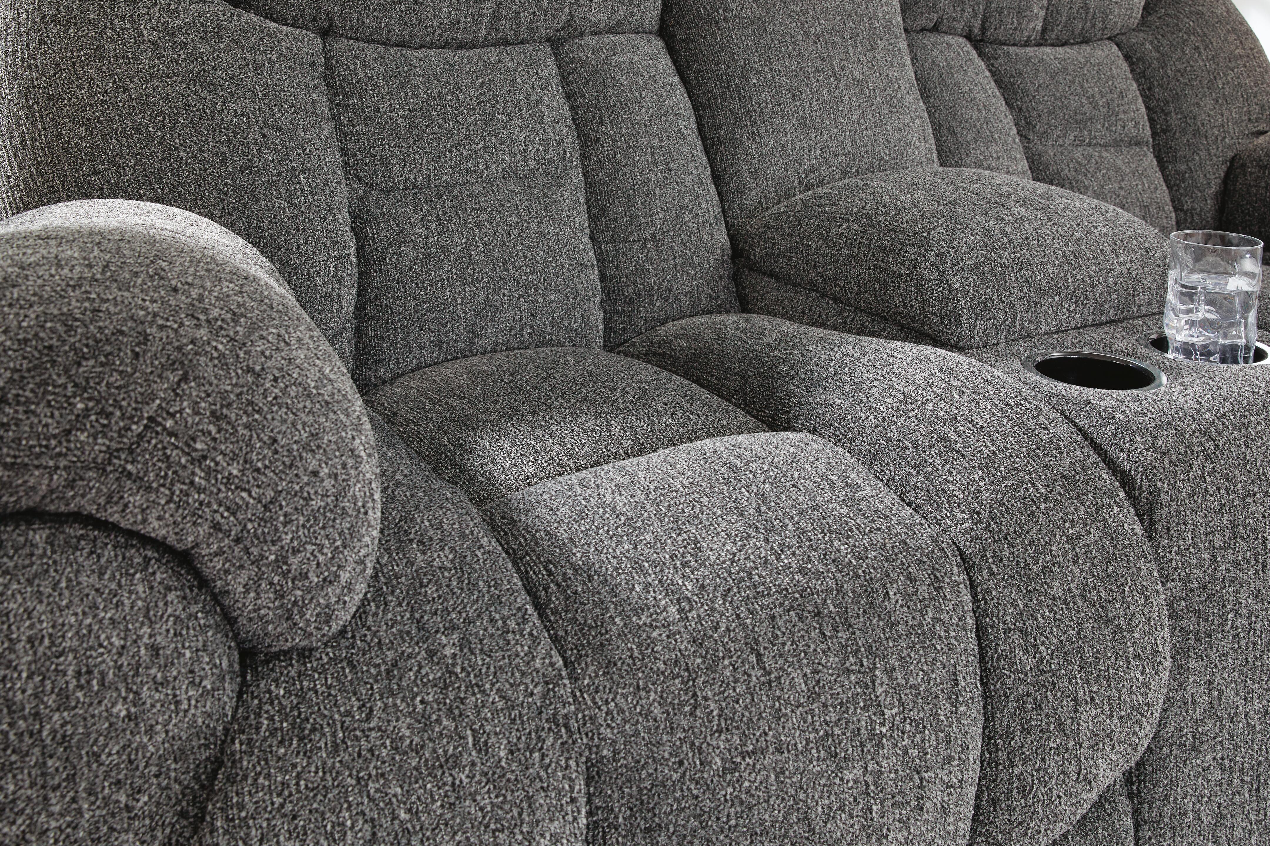 Foreside Reclining Loveseat with Console - Luxury Home Furniture (MI)