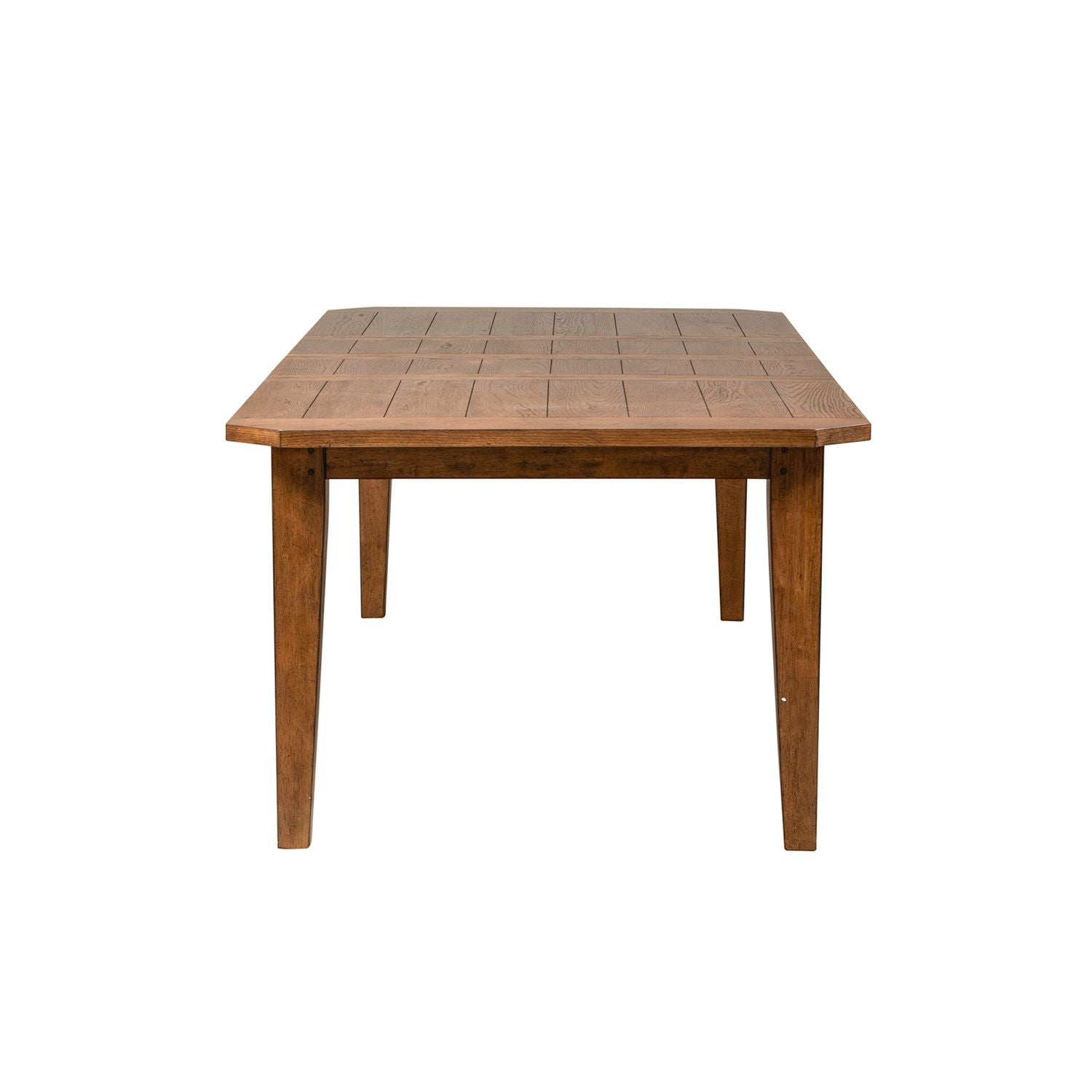 Hearthstone Rectangular Leg Table in Rustic Oak Finish - Luxury Home Furniture (MI)