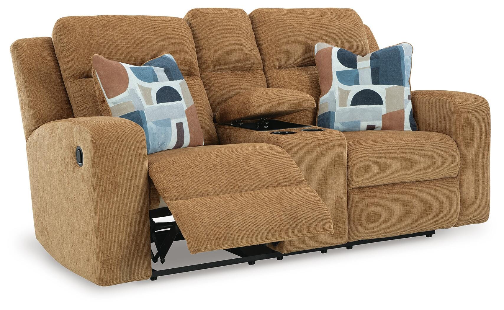 Kanlow Reclining Loveseat with Console - Luxury Home Furniture (MI)