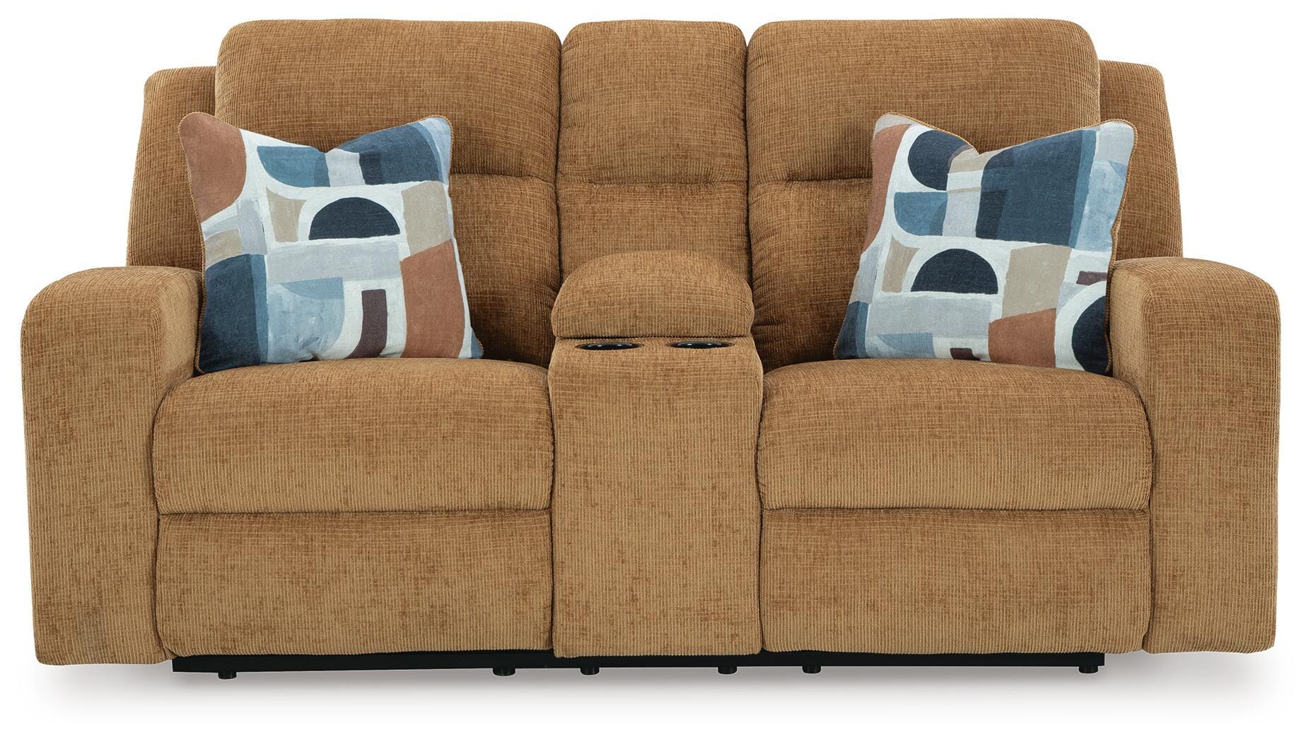 Kanlow Reclining Loveseat with Console - Luxury Home Furniture (MI)