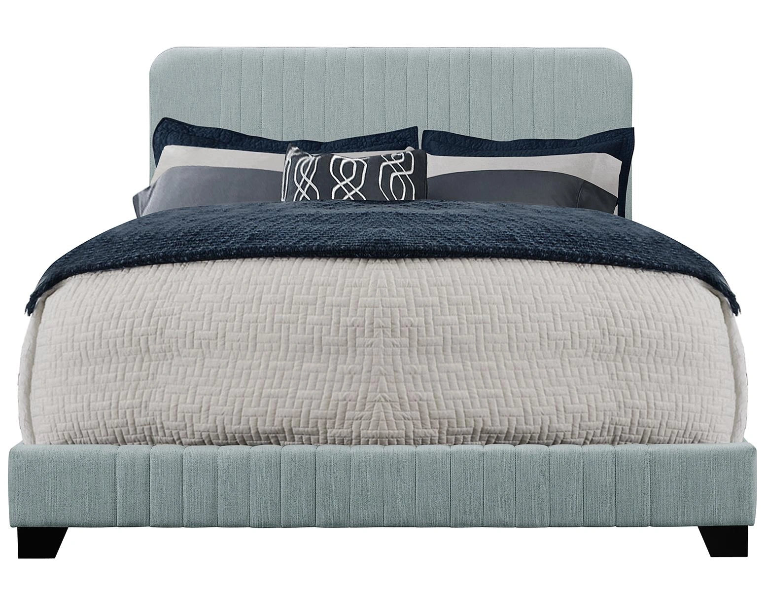 Pulaski ACH All-In-One Queen Channeled Bed in Blue