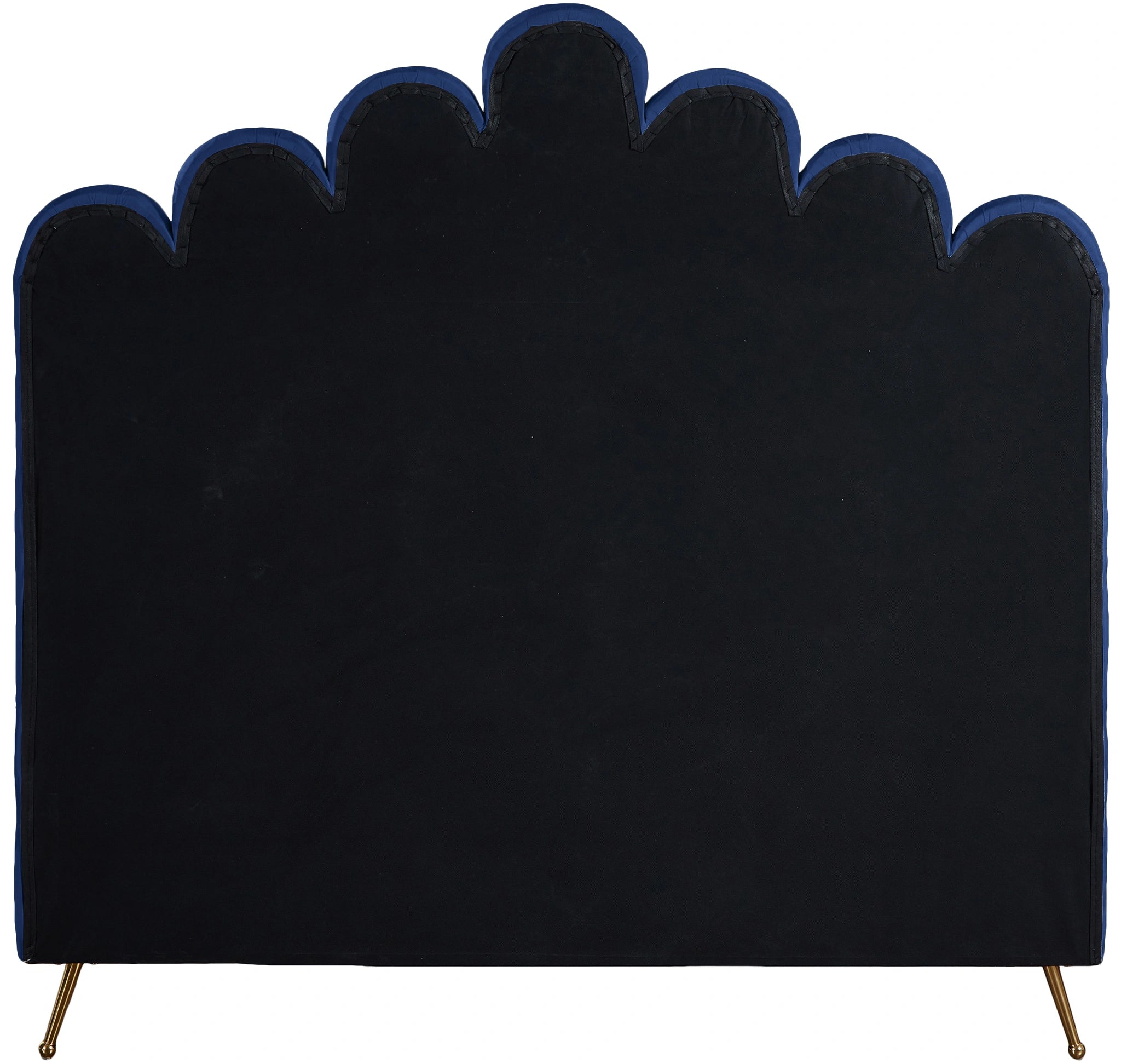 Lily Navy Velvet Full Bed