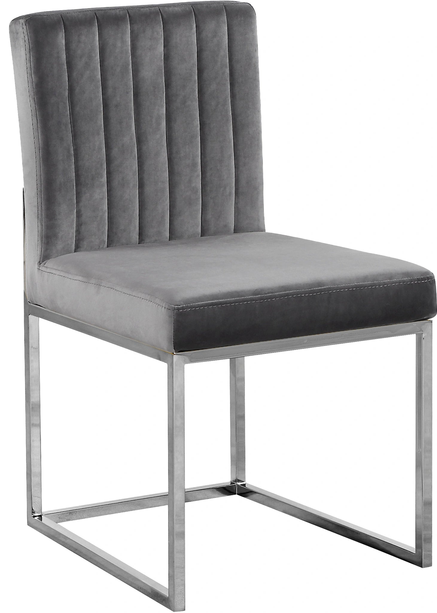 Giselle Grey Velvet Dining Chair