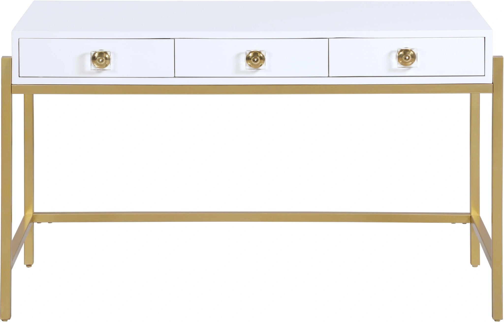 Abigail White / Gold Desk/Console
