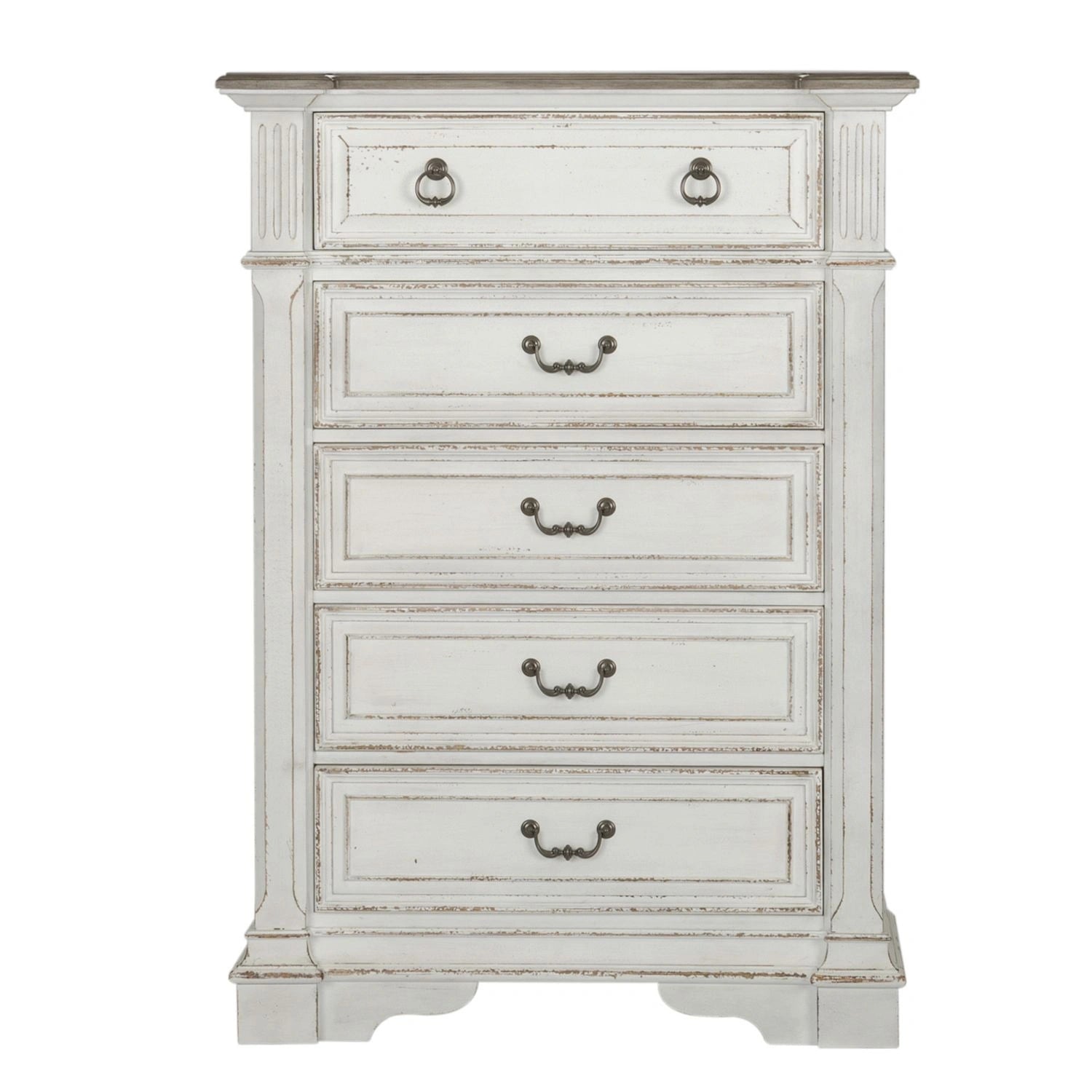 Abbey Park King California Sleigh Bed, Dresser & Mirror, Chest, Night Stand image