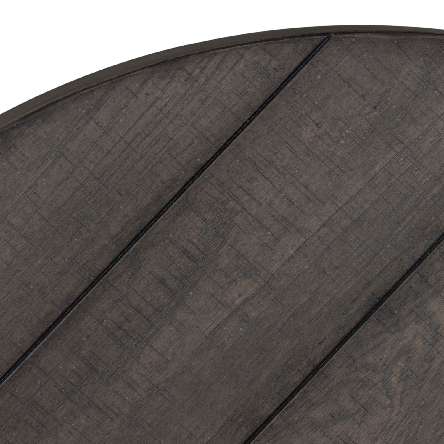 Modern Farmhouse Splay Leg Round Cocktail Table in Dusty Charcoal