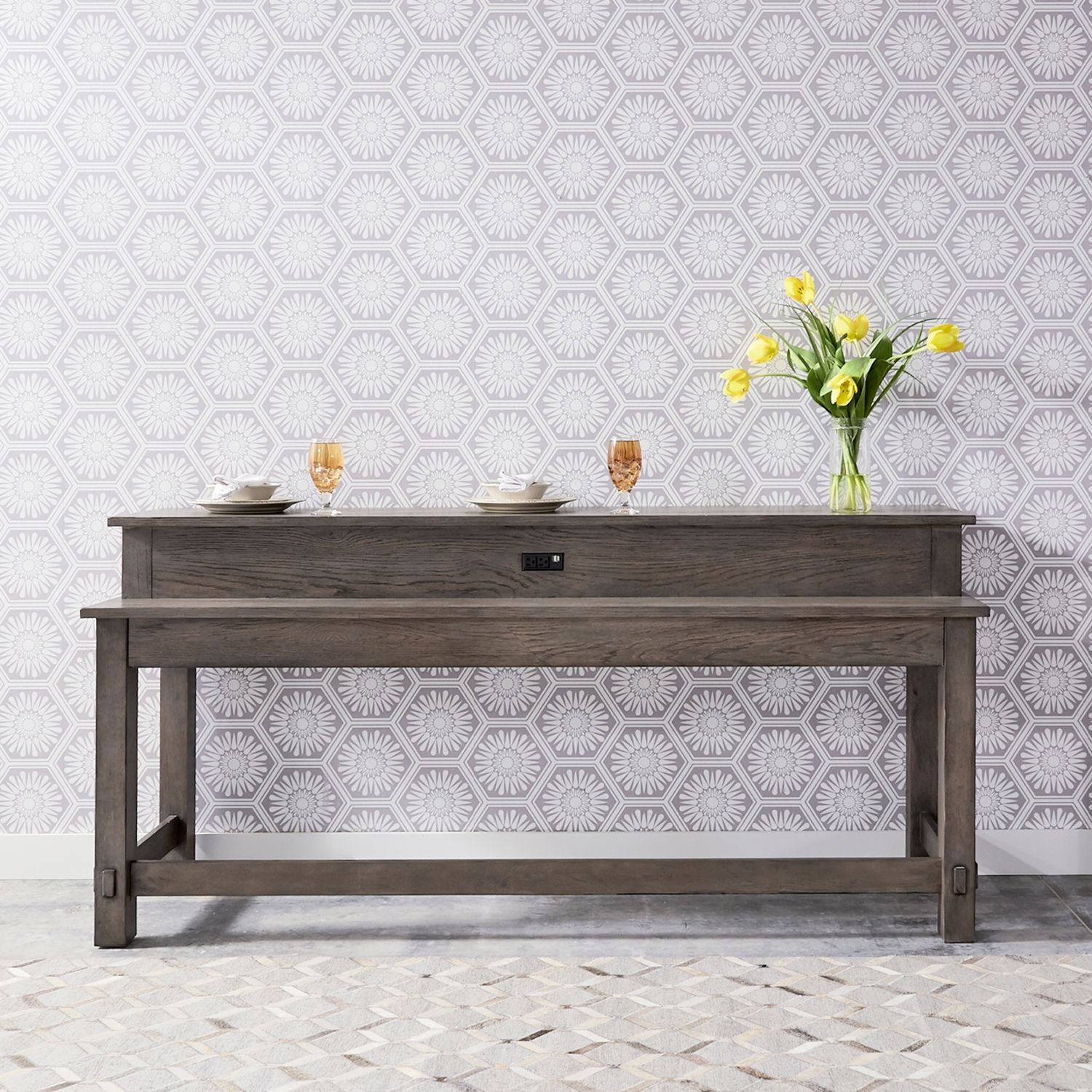 Modern Farmhouse Console Bar Table image