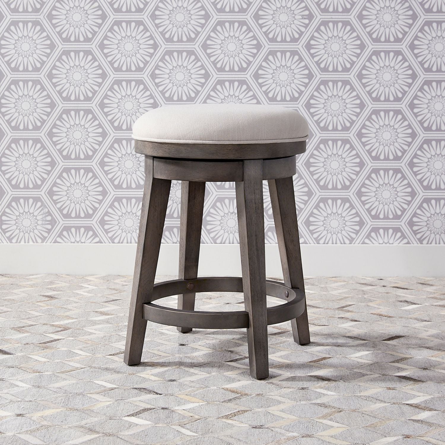 Modern Farmhouse Console Swivel Stool image