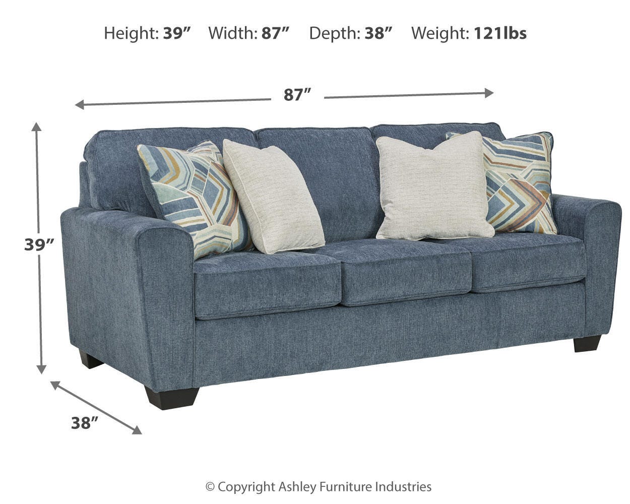 Cashton Sofa - Luxury Home Furniture (MI)