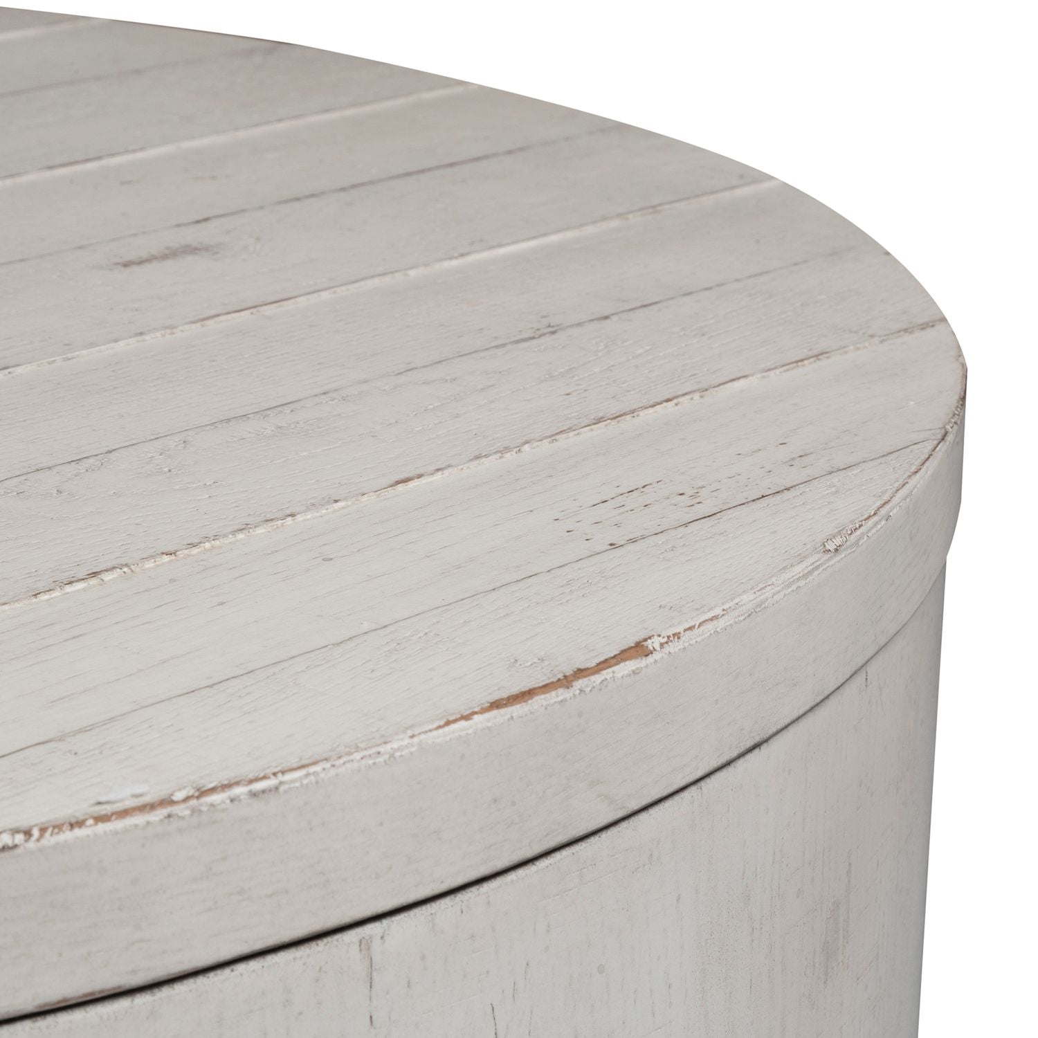 Modern Farmhouse Drum Cocktail Table