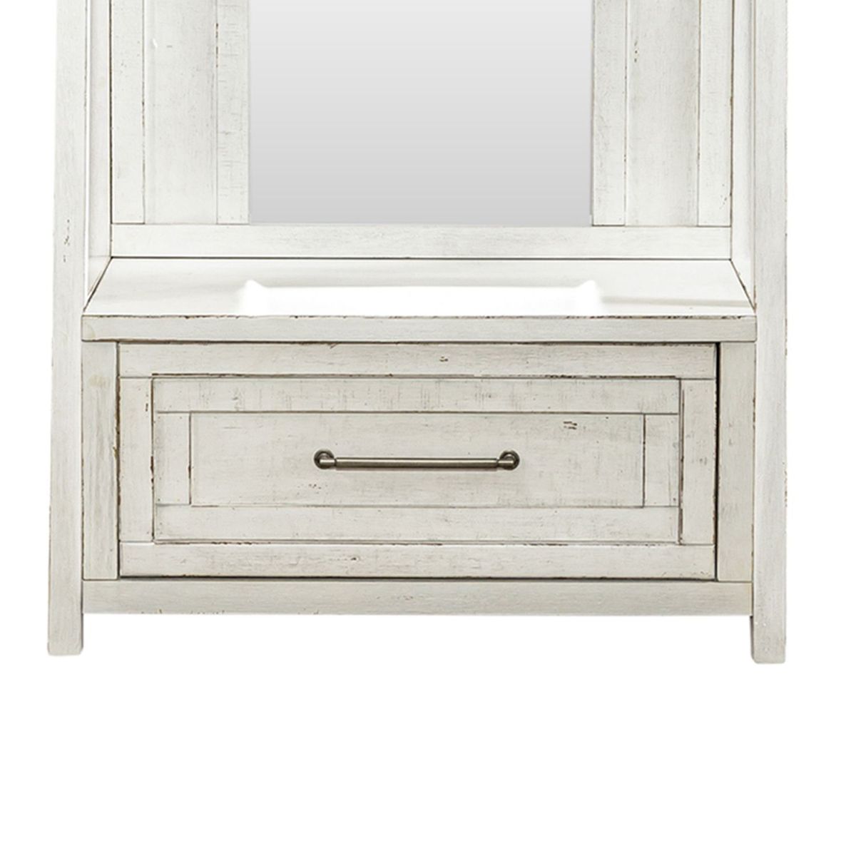 Liberty Furniture Modern Farmhouse Hall Tree in White