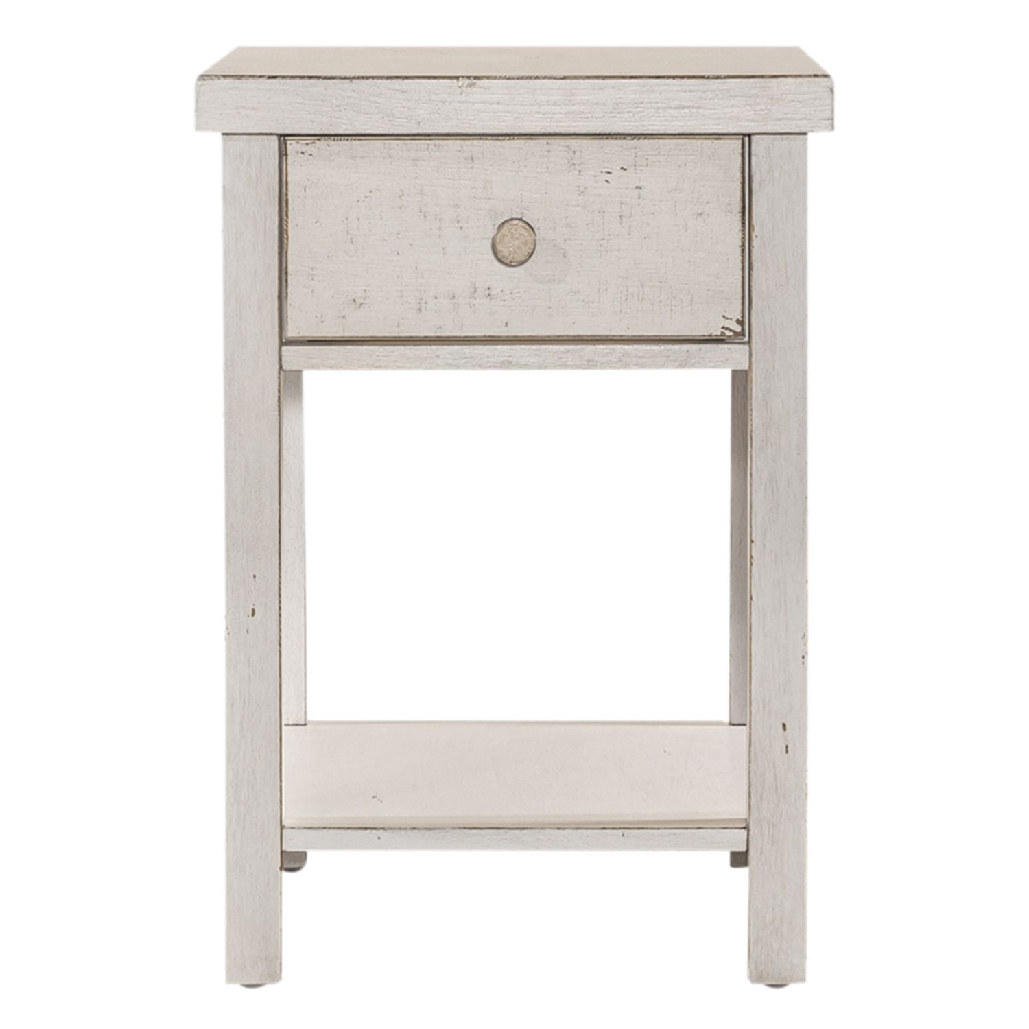 Modern Farmhouse Drawer Chair Side Table