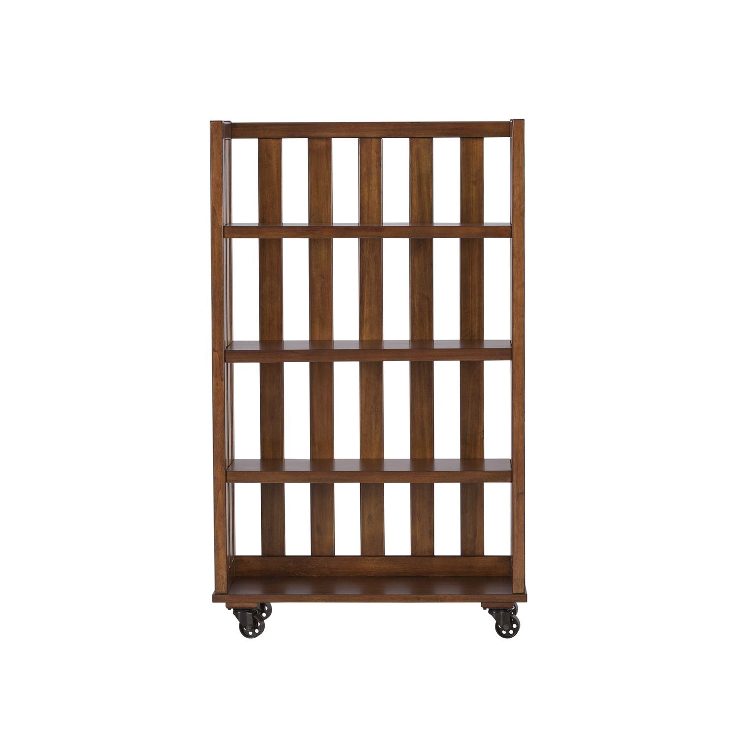 Arlington House Open Bookcase in Cobblestone Brown - Luxury Home Furniture (MI)