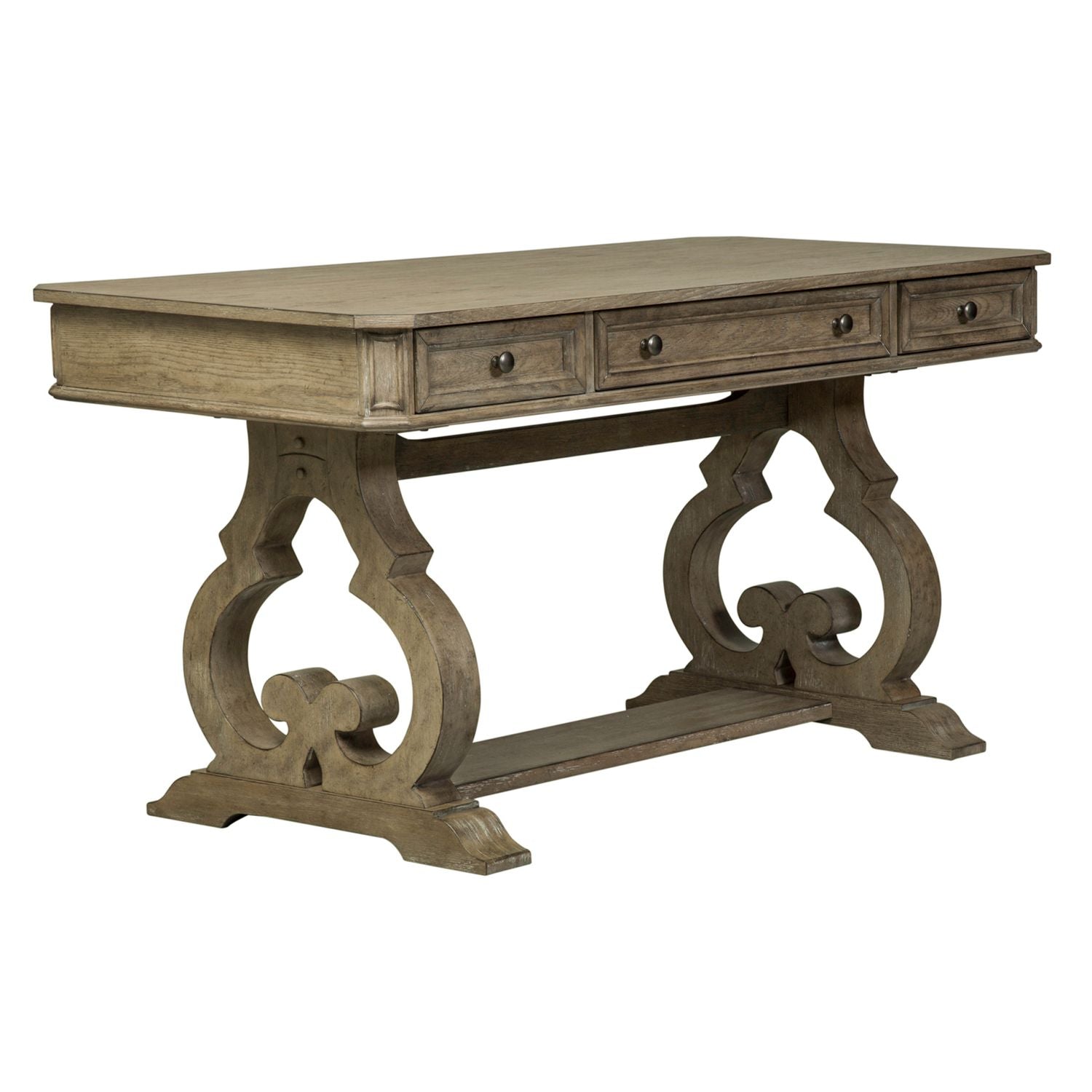 Simply Elegant Writing Desk in Heathered Taupe - Luxury Home Furniture (MI)