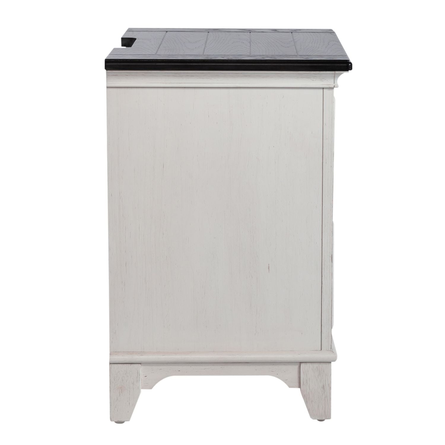 Allyson Park 2 Drawer Nightstand with Charging Station in White - Luxury Home Furniture (MI)
