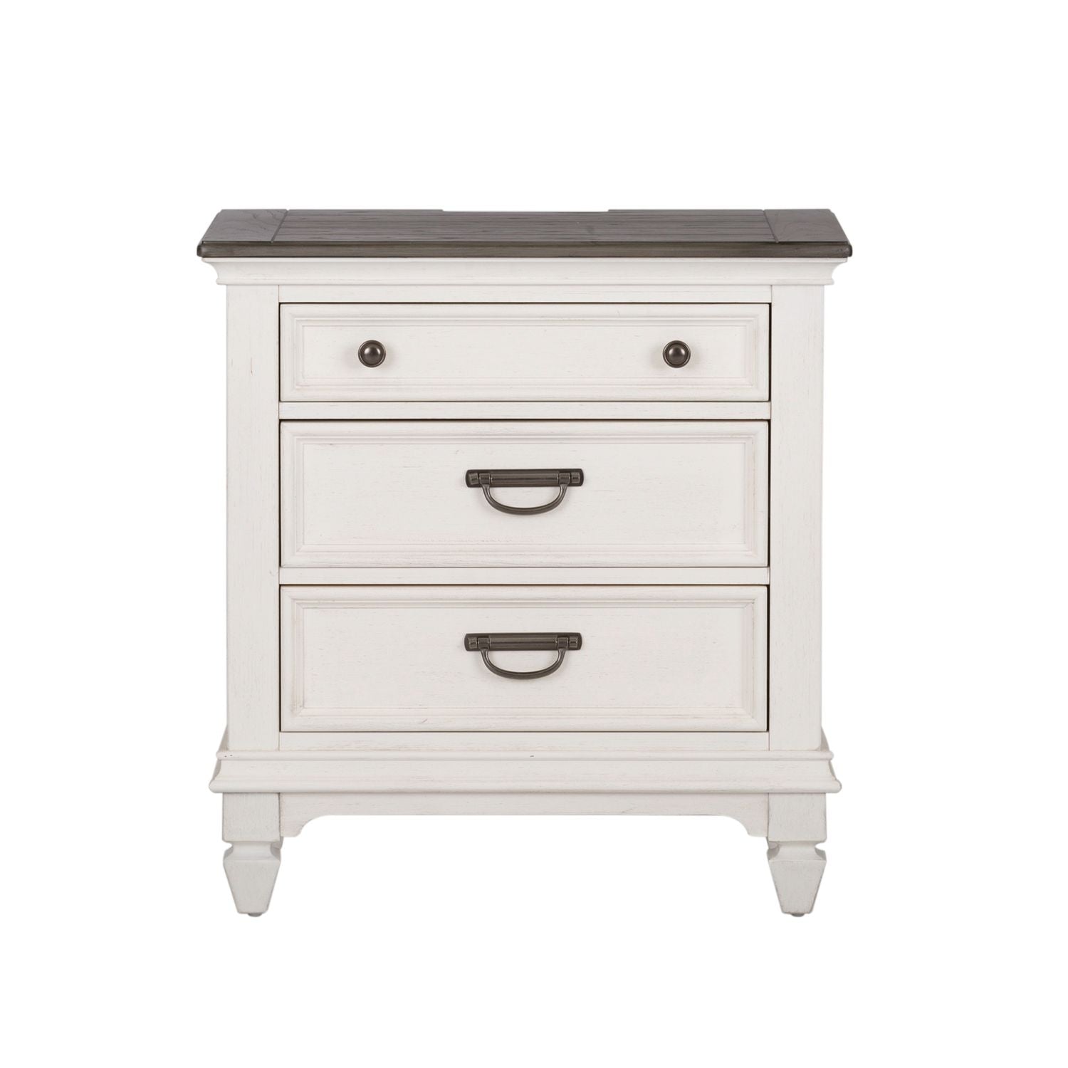 Allyson Park Nightstand in Wirebrushed White