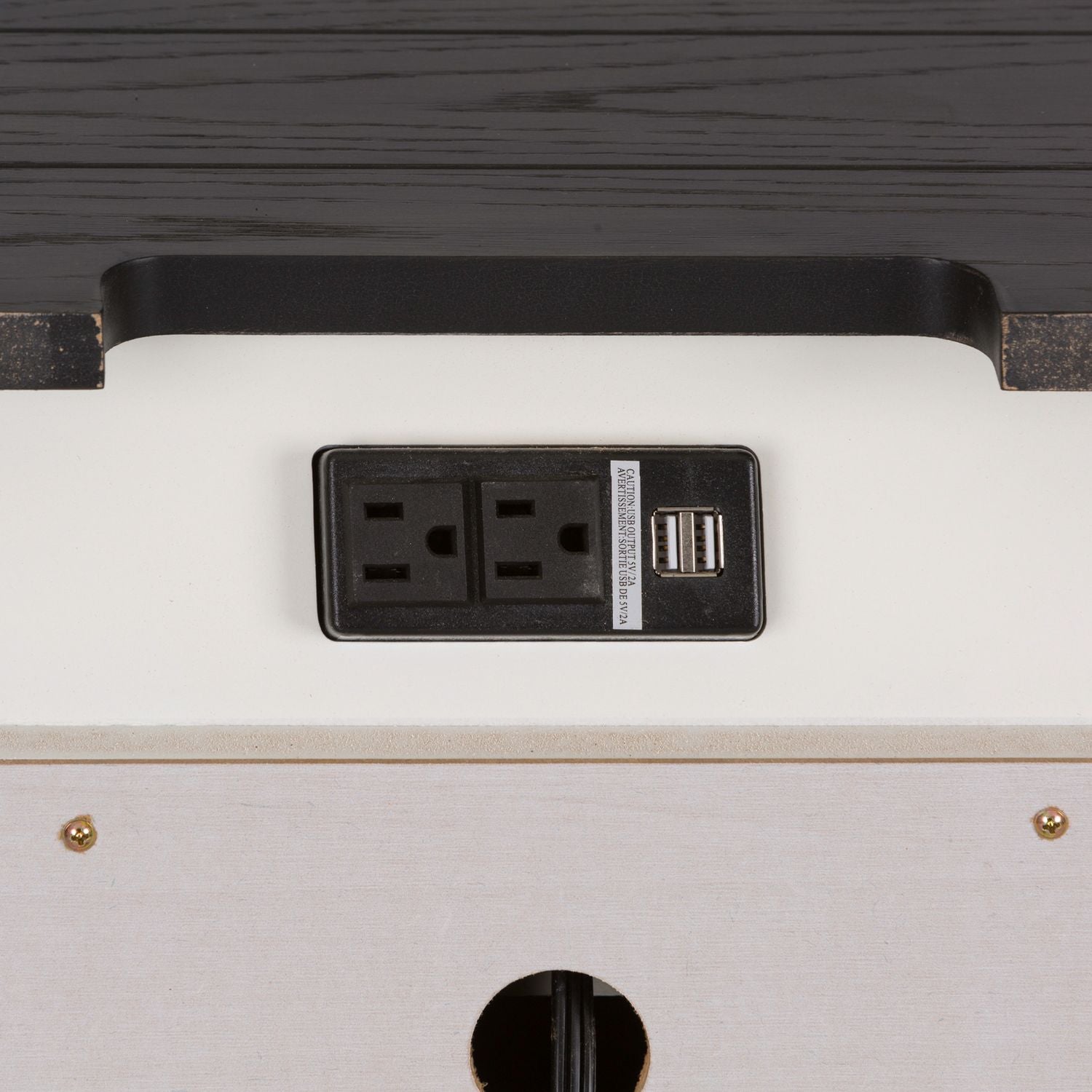 Allyson Park Nightstand in Wirebrushed White