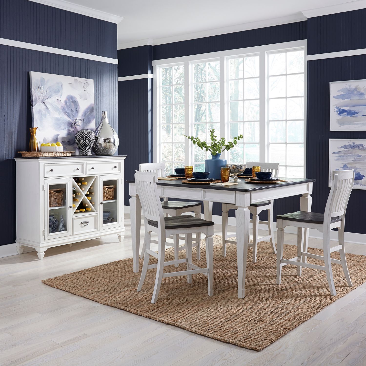 Allyson Park 5 Piece Gathering Table Set image