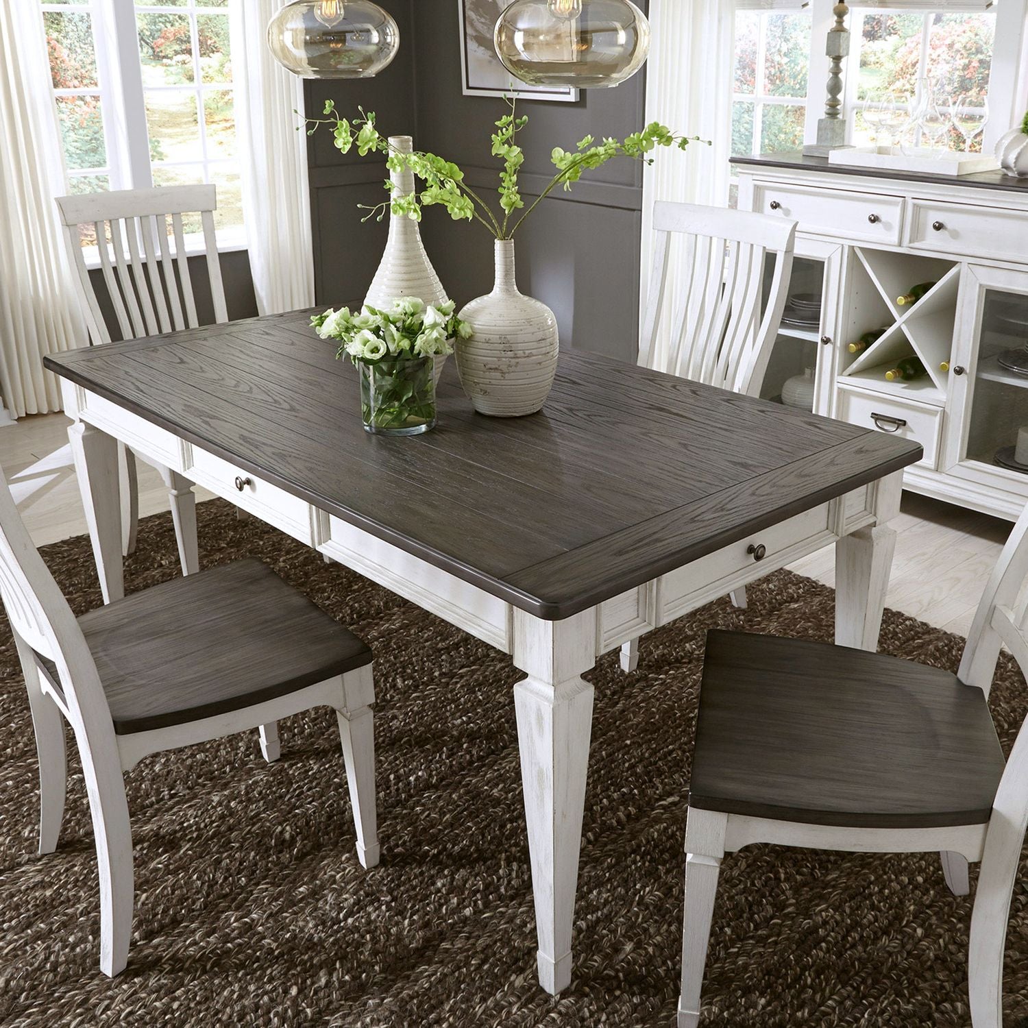 Allyson Park 5 Piece Rectangular Table Set image