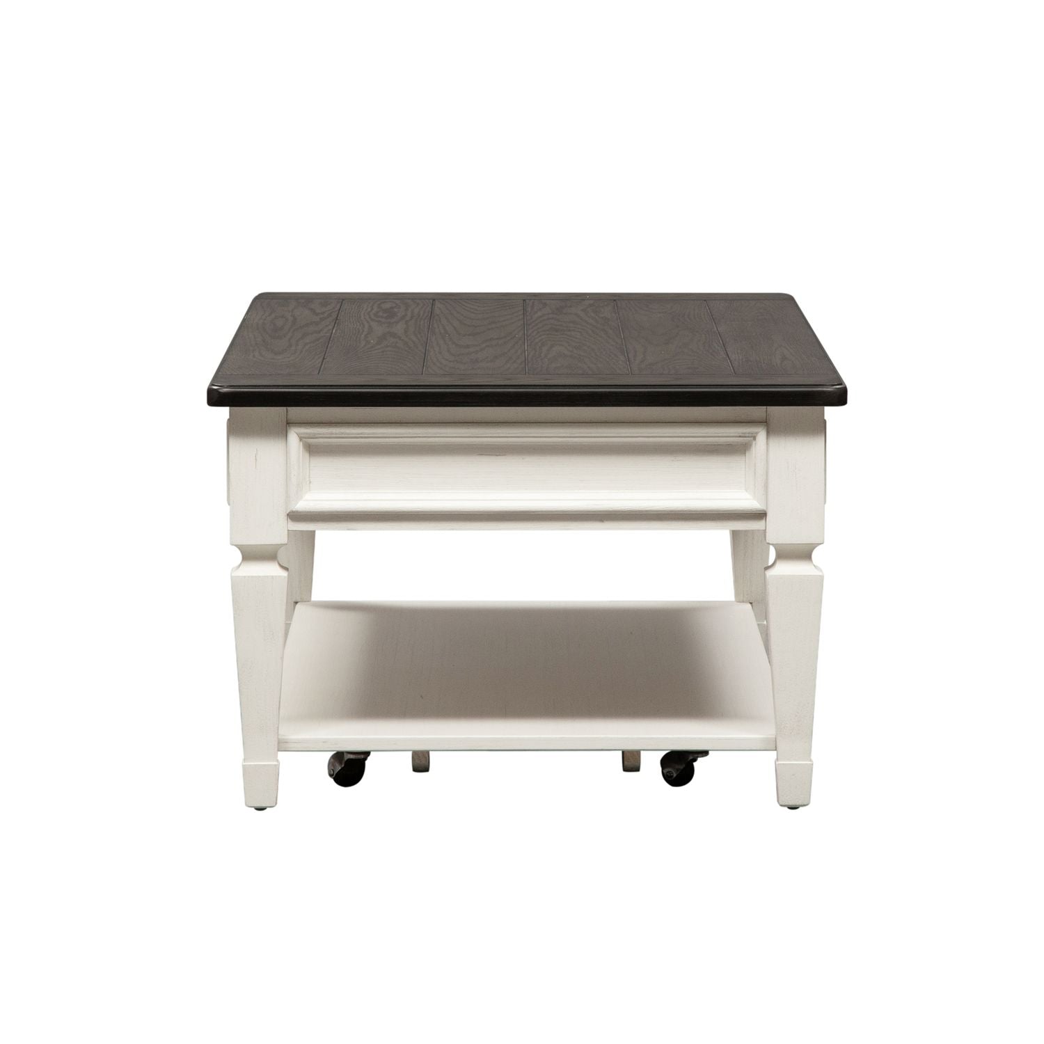Allyson Park Rectangular Cocktail Table in Wirebrushed White - Luxury Home Furniture (MI)