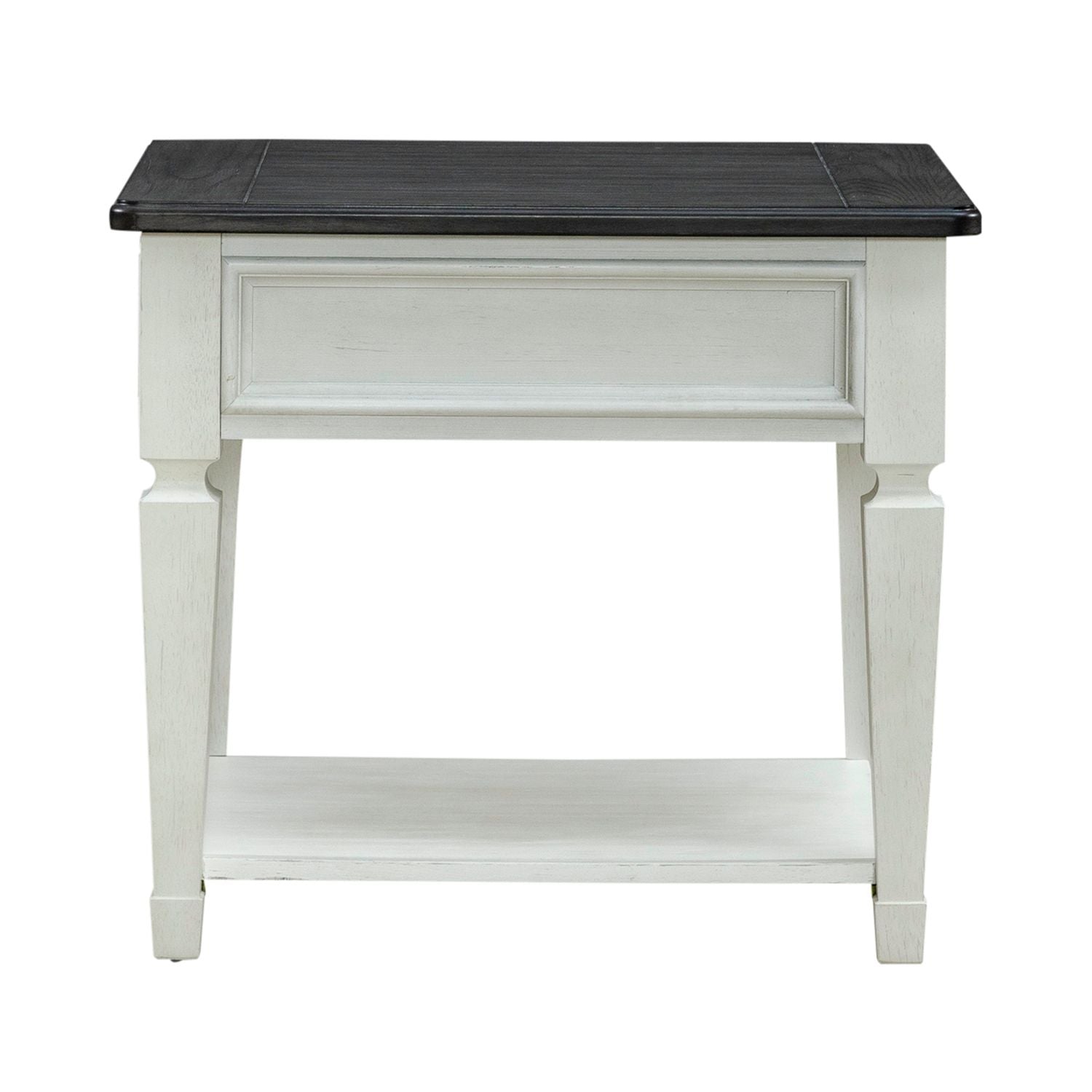 Allyson Park Drawer End Table in Wirebrushed White - Luxury Home Furniture (MI)