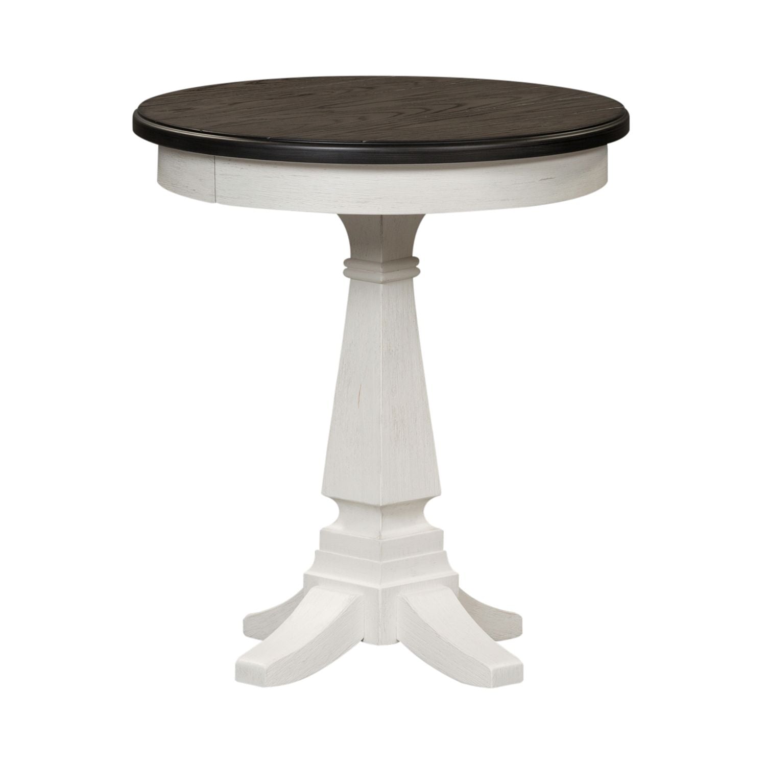 Allyson Park Chair Side Table in Wirebrushed White image
