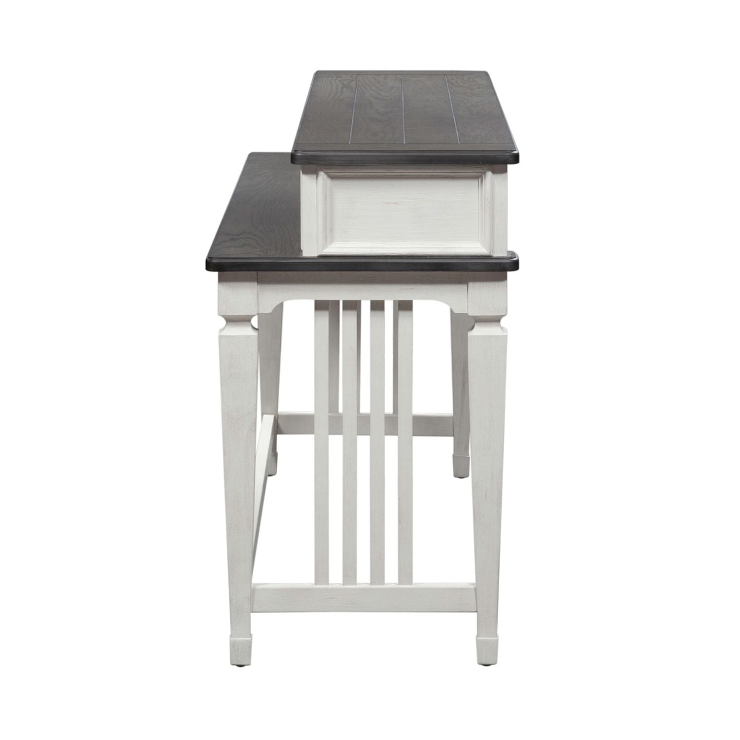 Allyson Park Console Bar Table in Wirebrushed White image