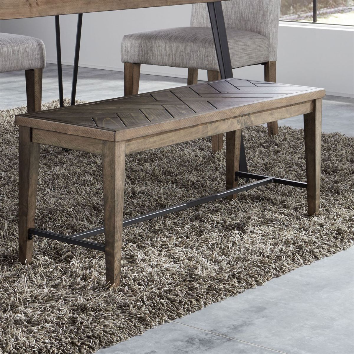 Liberty Furniture Horizons Bench (RTA) in Rustic Caramel - Luxury Home Furniture (MI)