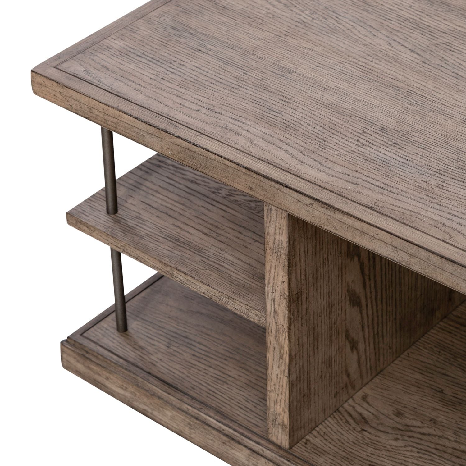 City Scape Cocktail Table in White Oak Veneers