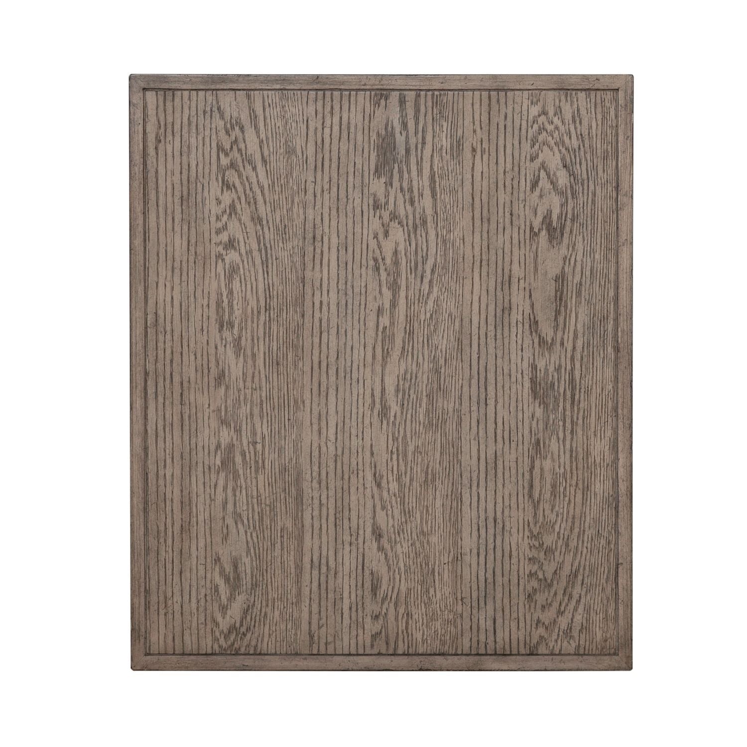 City Scape End Table in White Oak Veneers