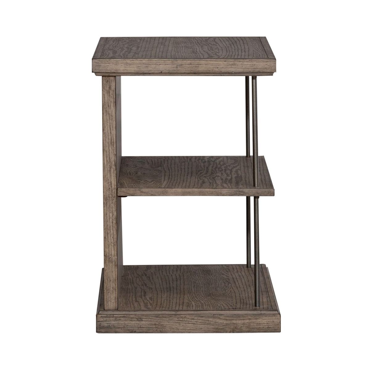Liberty Furniture City Scape Chair Side Table in White Oak Veneers