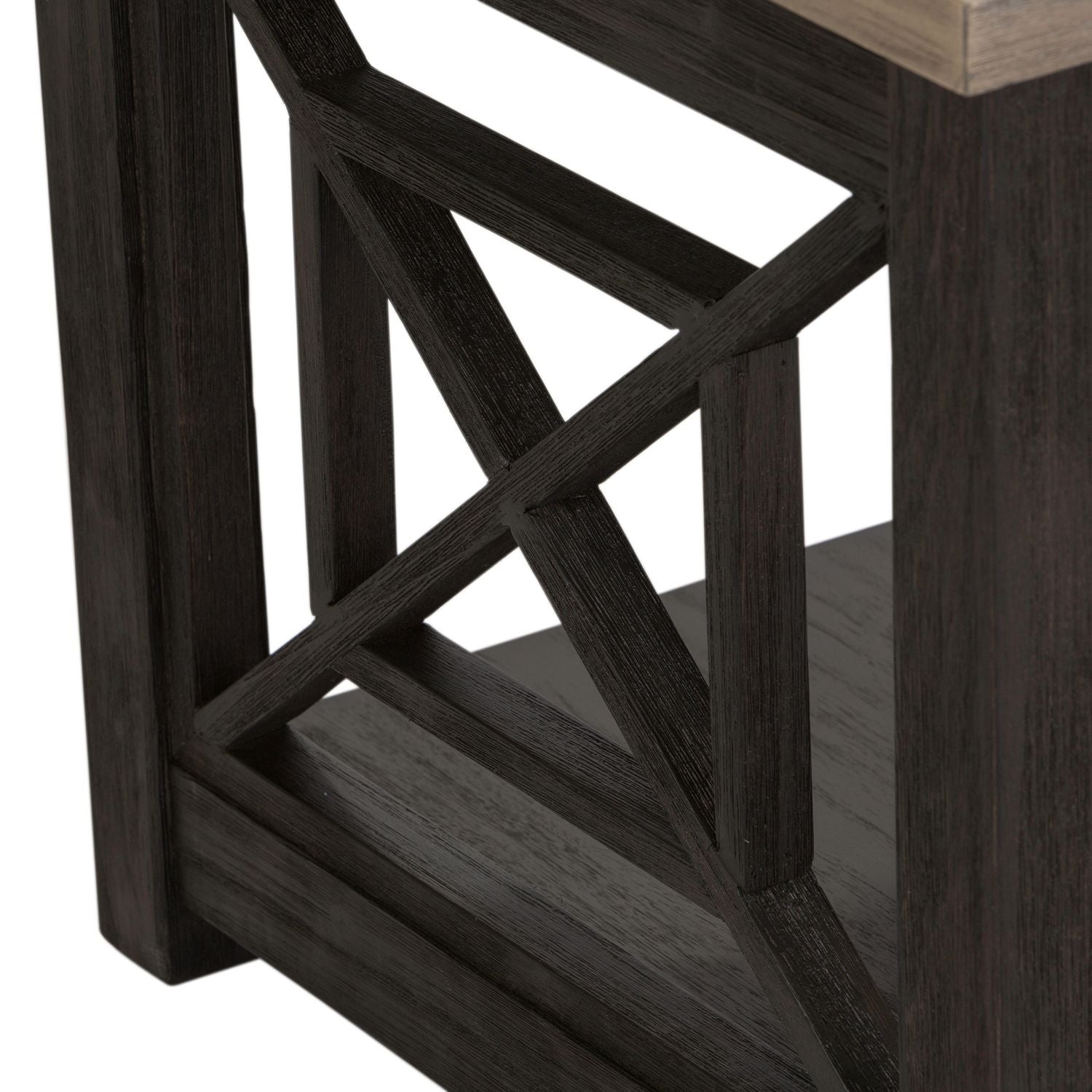 Heatherbrook End Table in Charcoal and Ash - Luxury Home Furniture (MI)