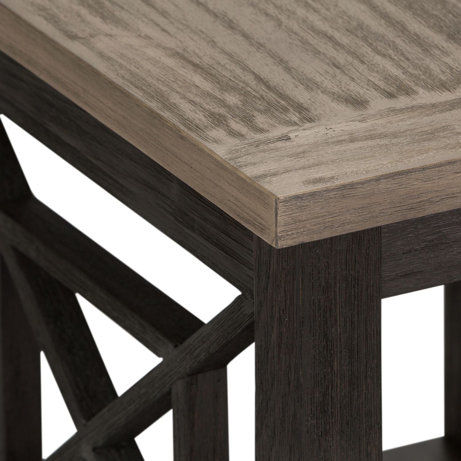 Heatherbrook End Table in Charcoal and Ash - Luxury Home Furniture (MI)