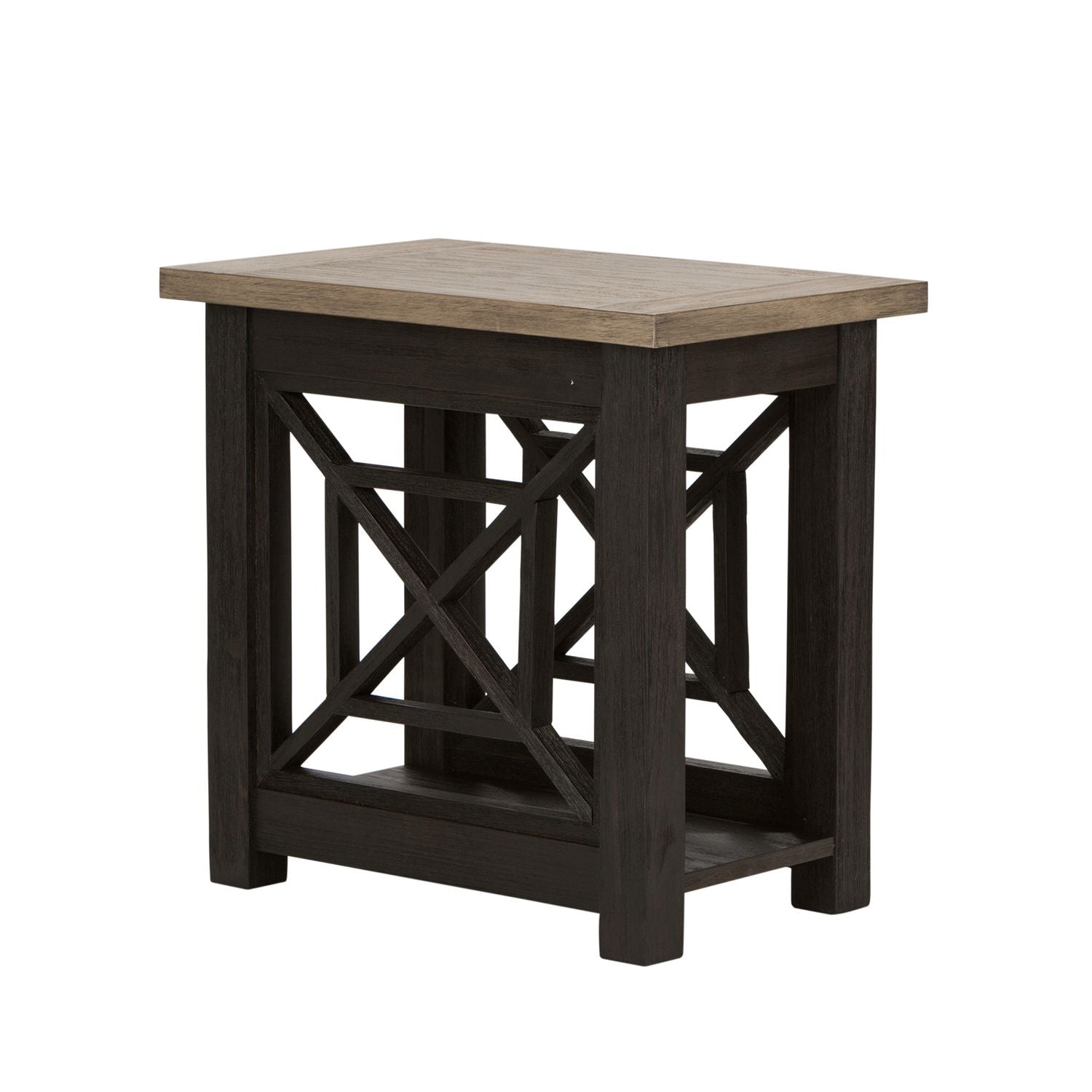 Heatherbrook Chair Side Table in Charcoal and Ash - Luxury Home Furniture (MI)